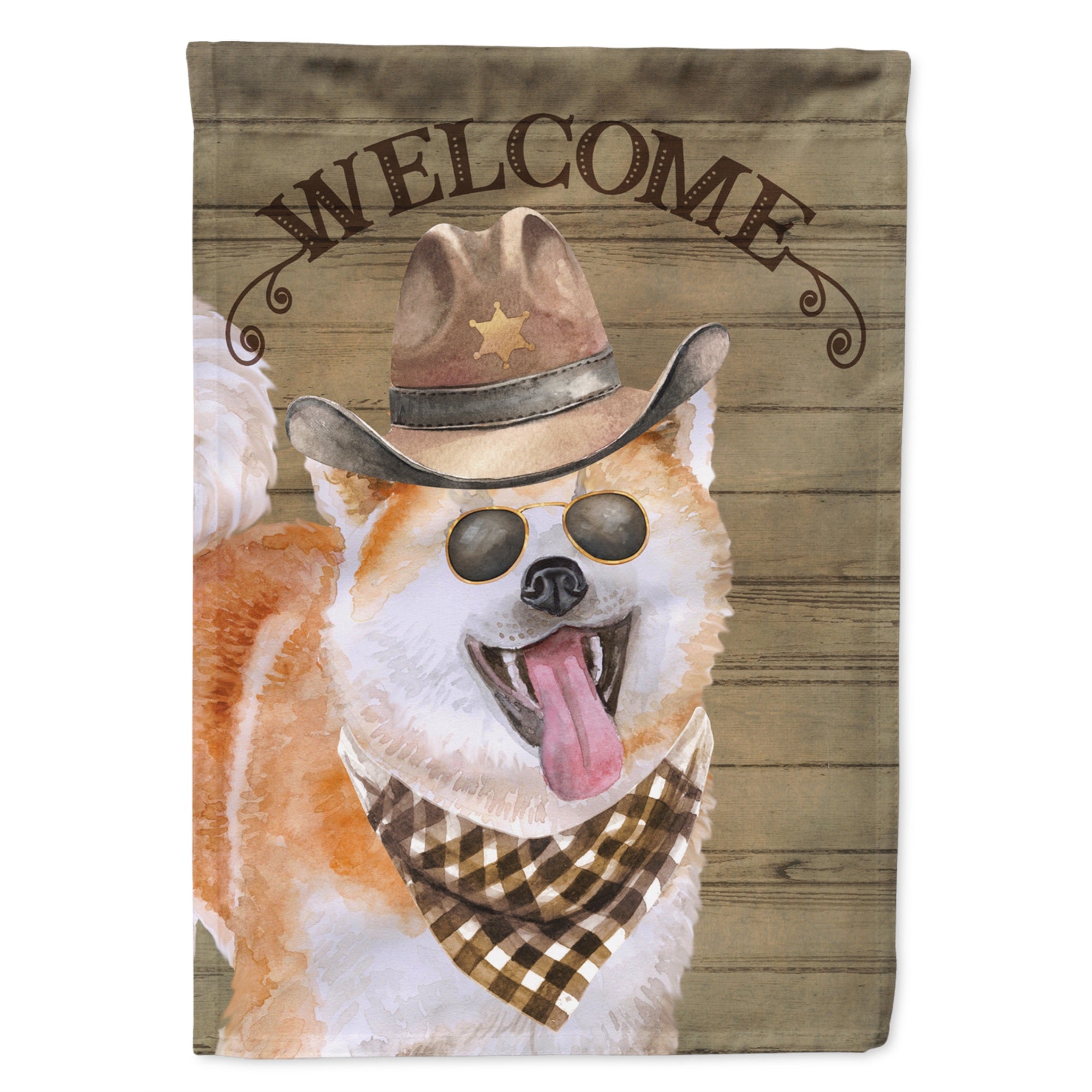 Akita Country Dog Flag Garden Size