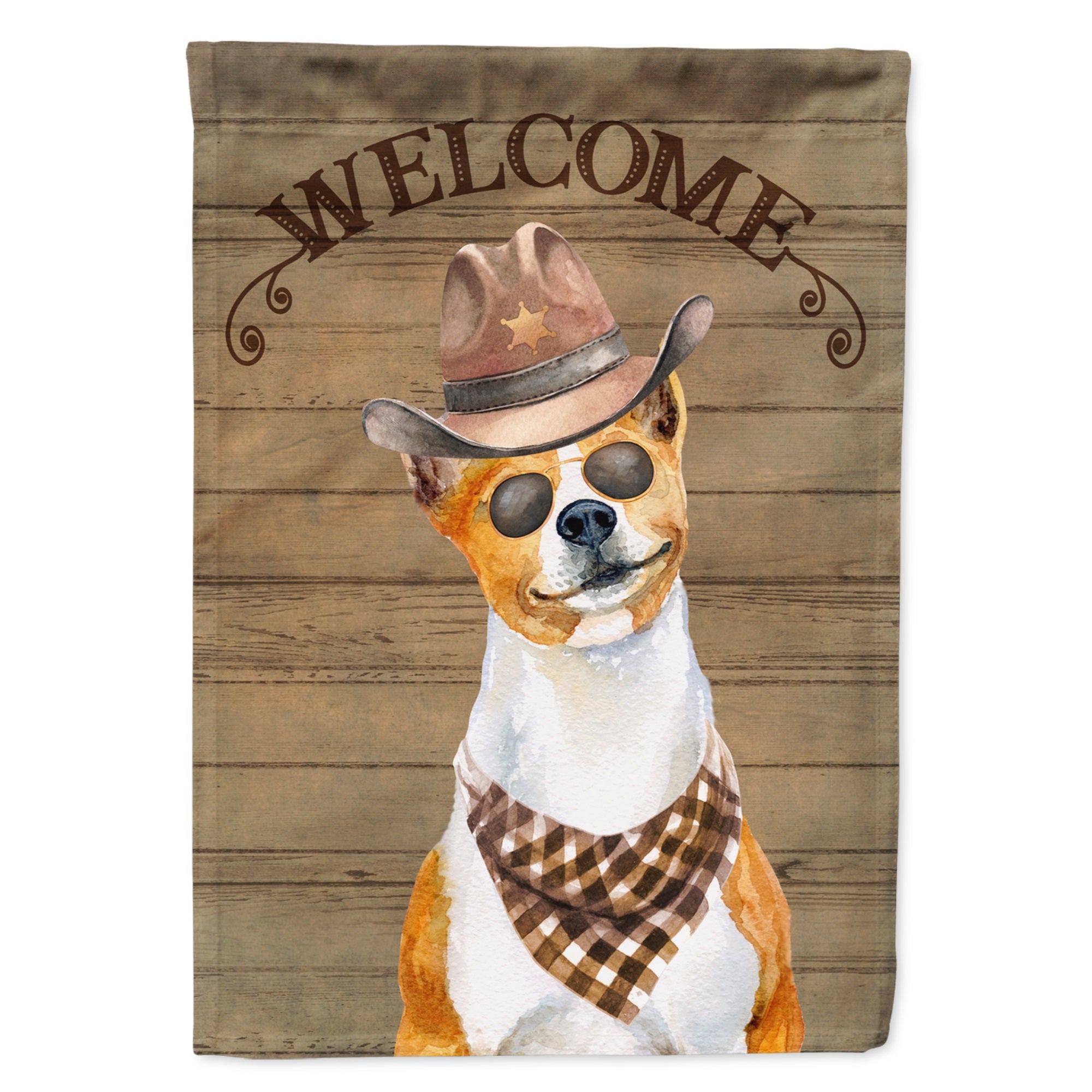 Basenji Country Dog Flag Garden Size