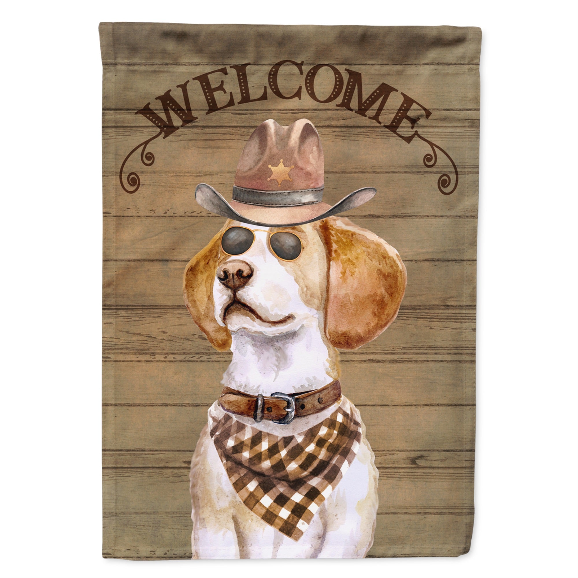 Beagle #2 Country Dog Flag Garden Size