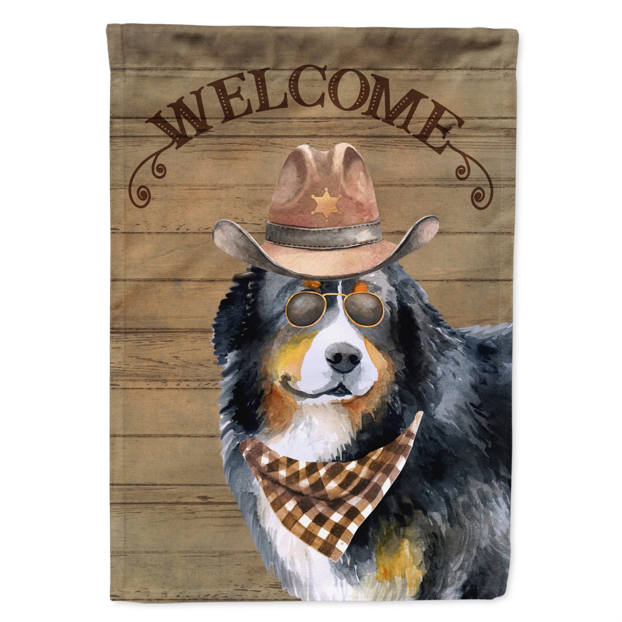 Bernese Mountain Dog #2 Country Dog Flag Garden Size