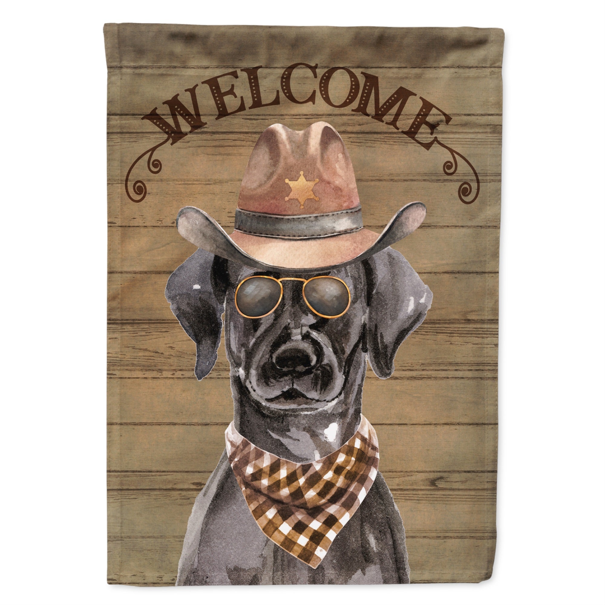 Black Labrador Retriever Country Dog Flag Garden Size