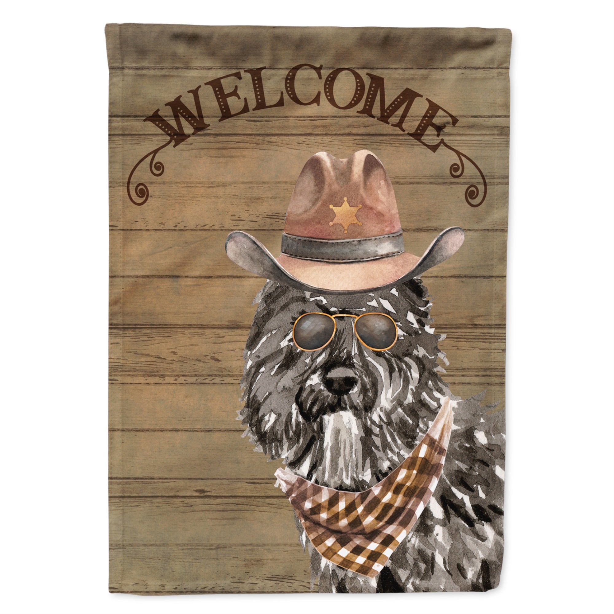 Bouvier Des Flandres Country Dog Flag Garden Size