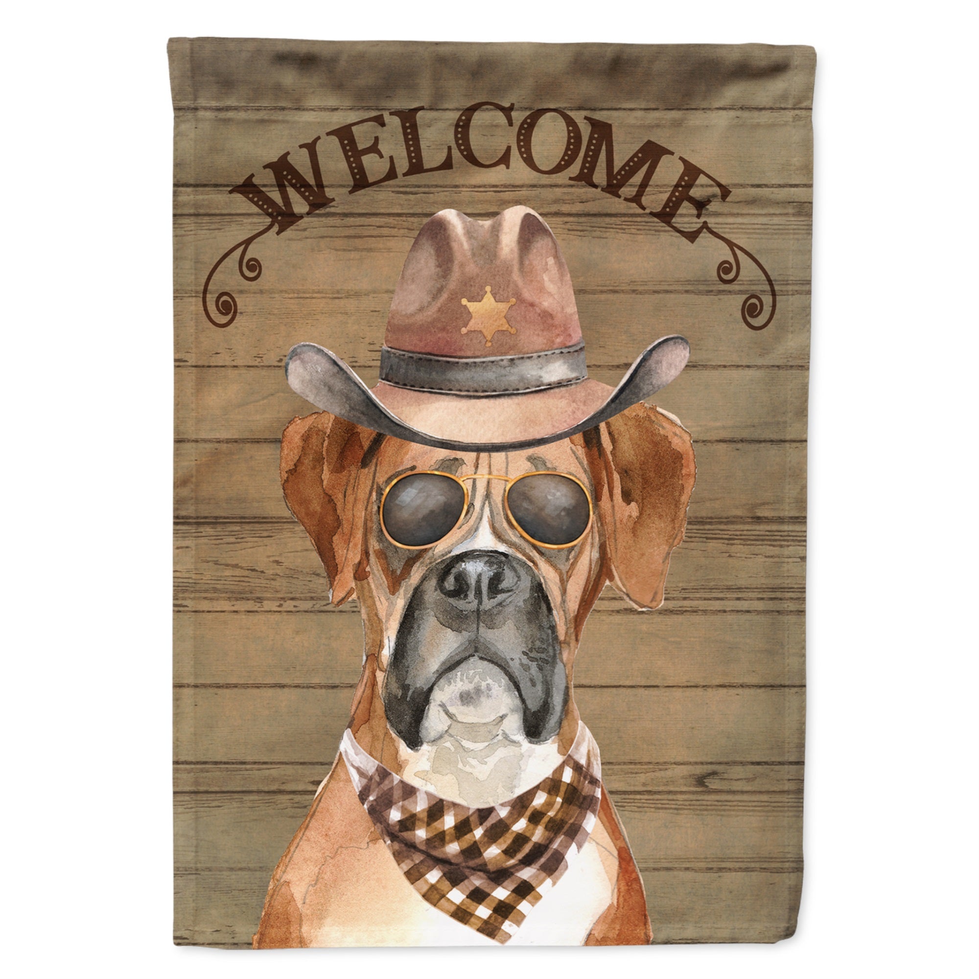 Boxer Country Dog Flag Garden Size