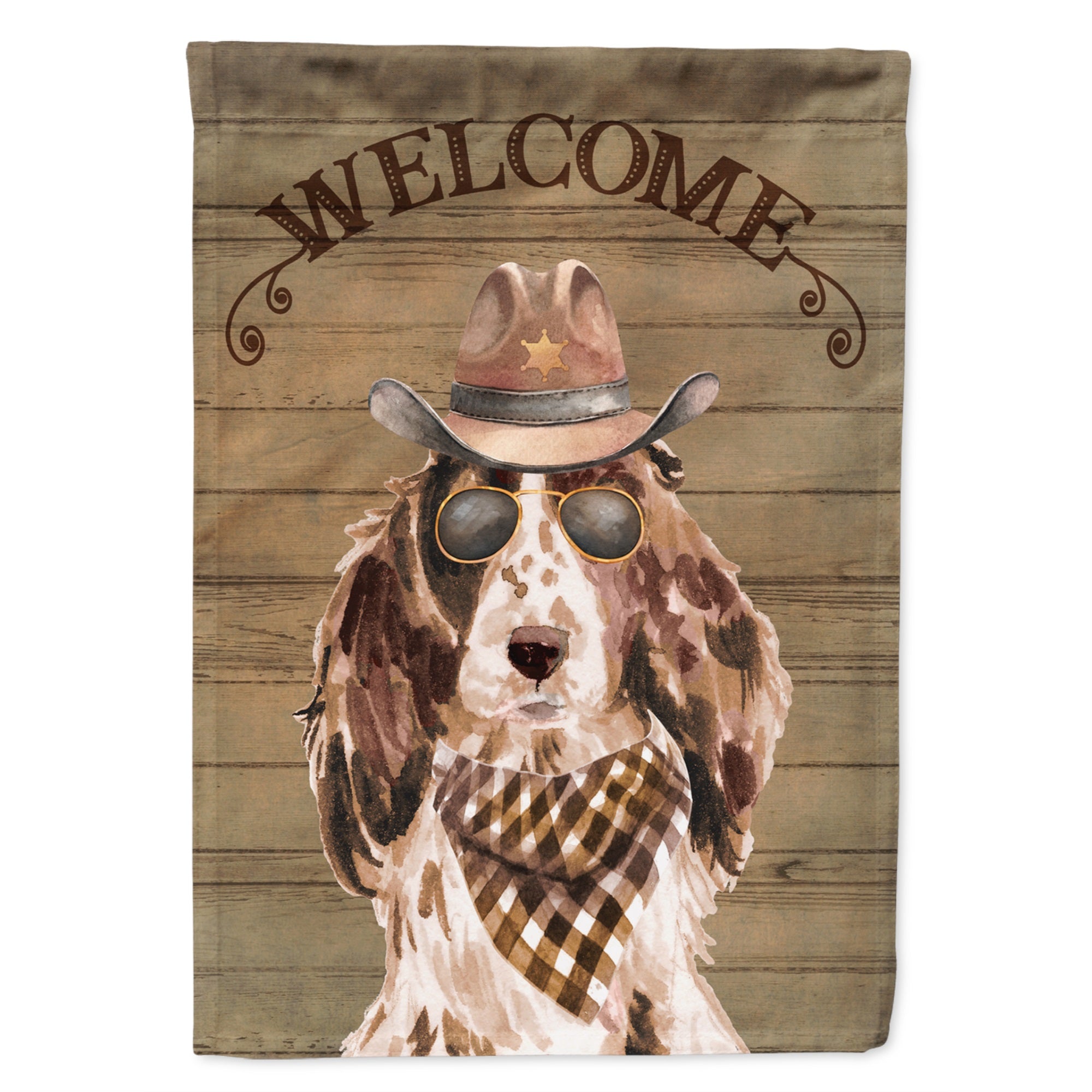 Cocker Spaniel Country Dog Flag Garden Size