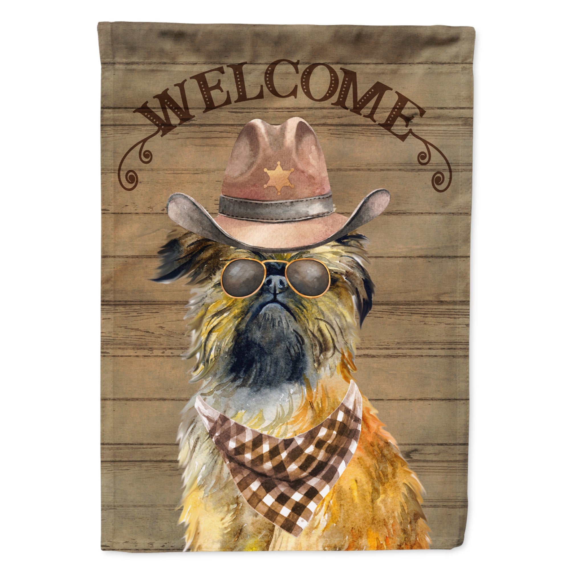 Brussels Griffon Country Dog Flag Garden Size