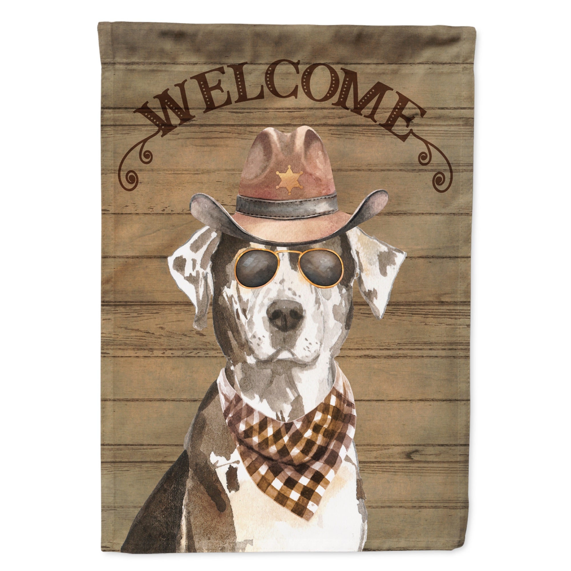 Catahoula Leopard Dog Country Dog Flag Garden Size