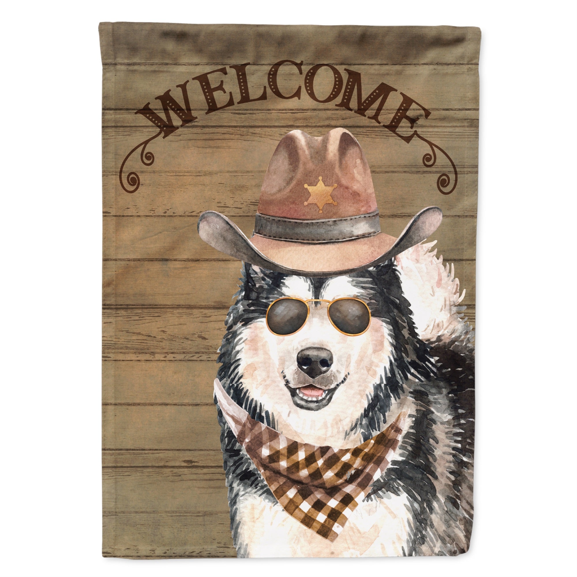 Alaskan Malamute Country Dog Flag Garden Size