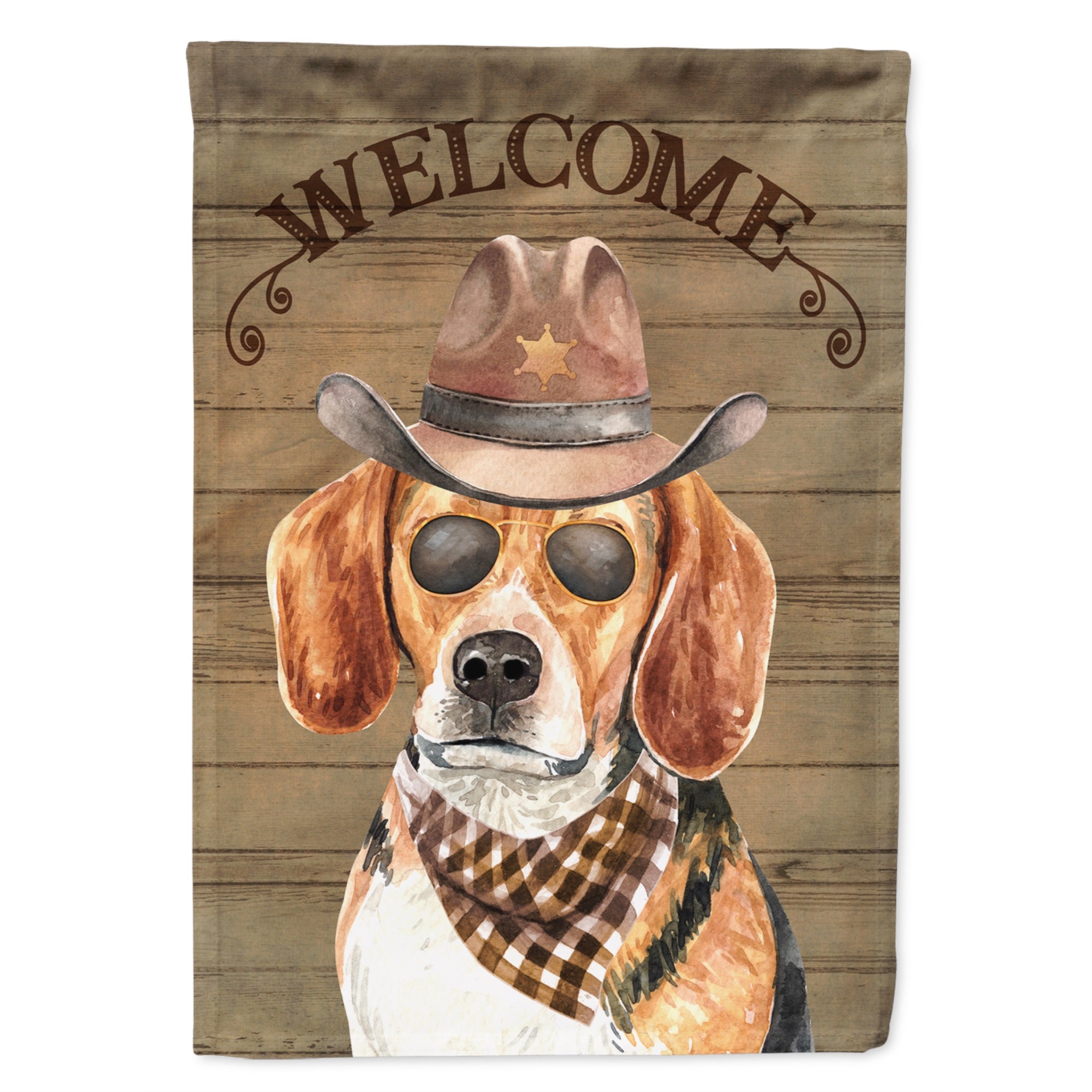 Beagle #3 Country Dog Flag Garden Size