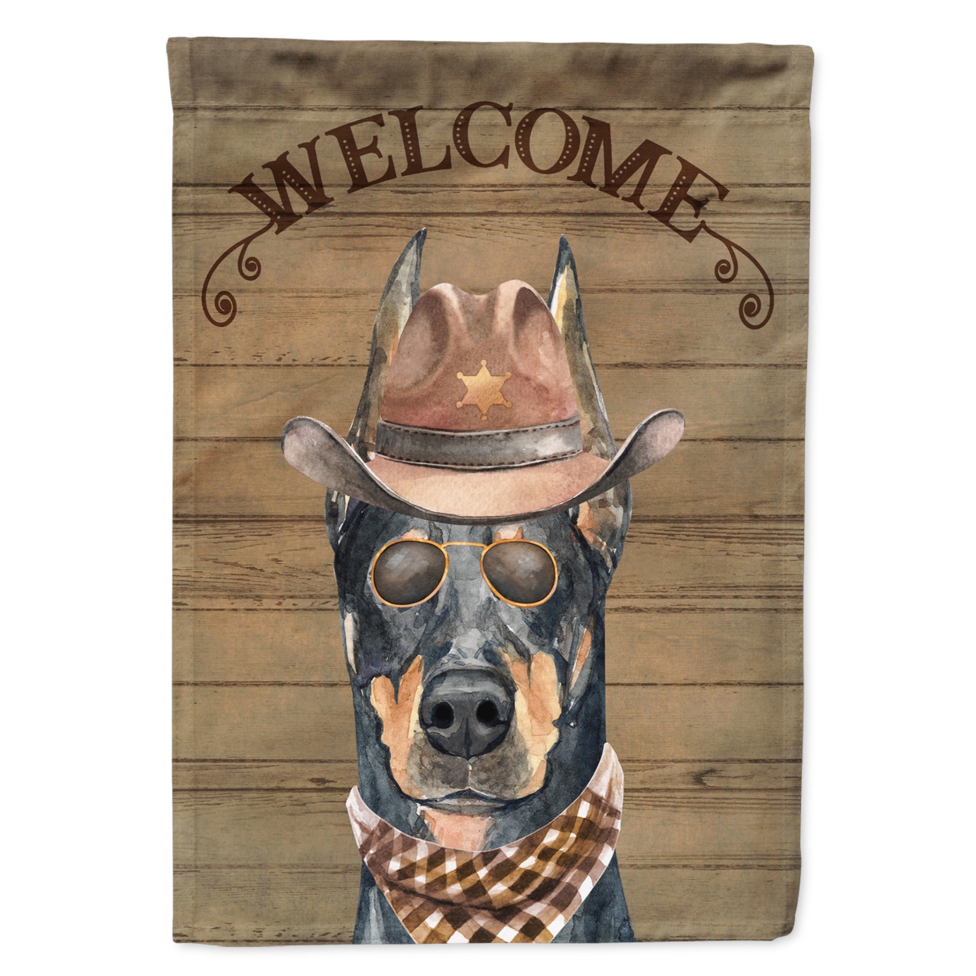 Doberman Pinscher #2 Country Dog Flag Garden Size