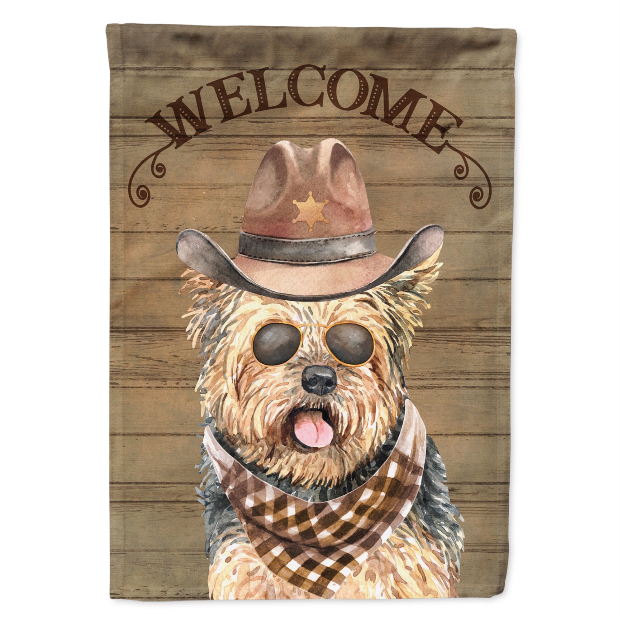 Yorkshire Terrier Country Dog Flag Garden Size