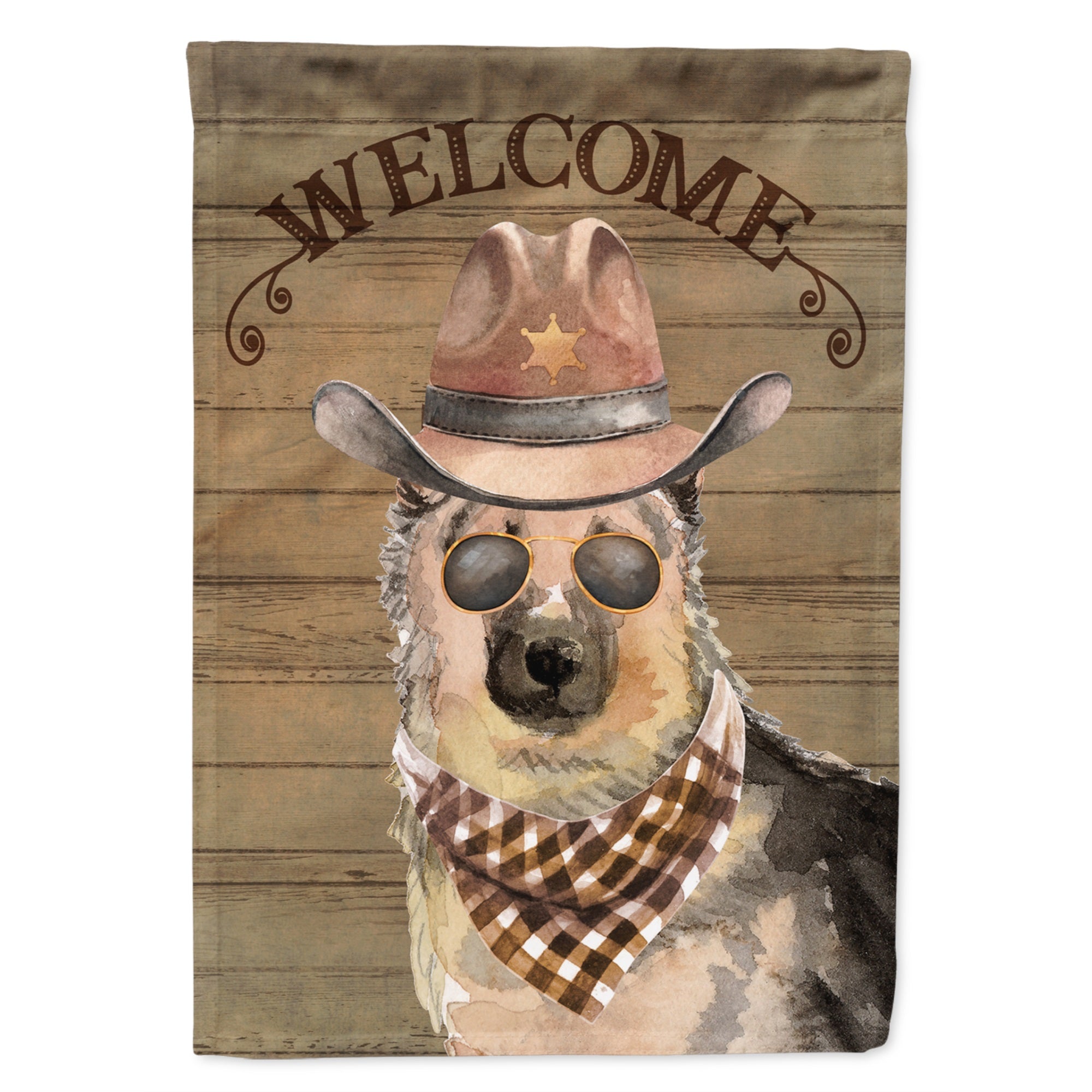 German Shepherd #2 Country Dog Flag Garden Size