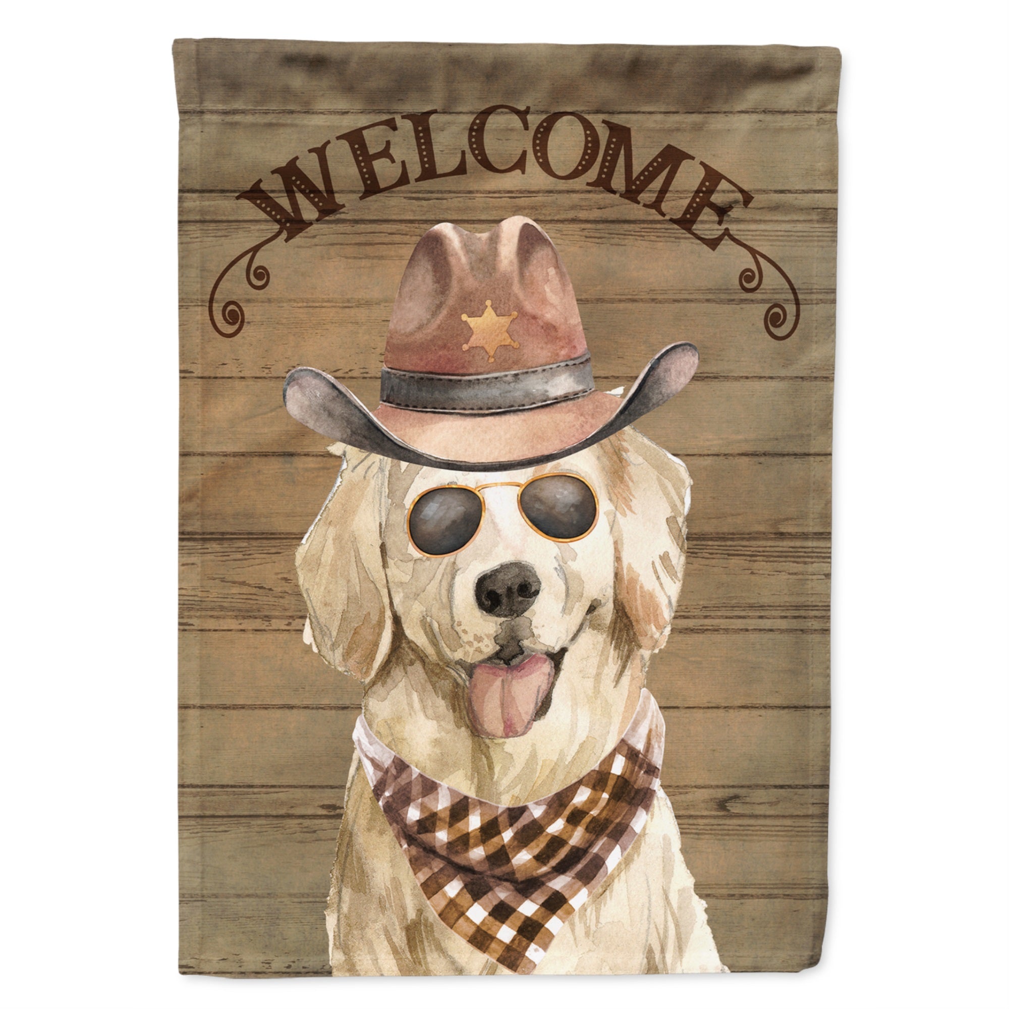 Golden Retriever #2 Country Dog Flag Garden Size