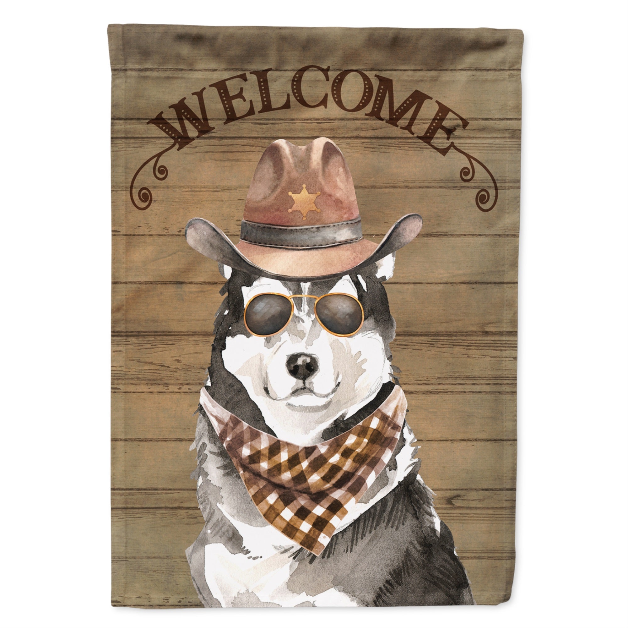 Alaskan Malamute #2 Country Dog Flag Garden Size