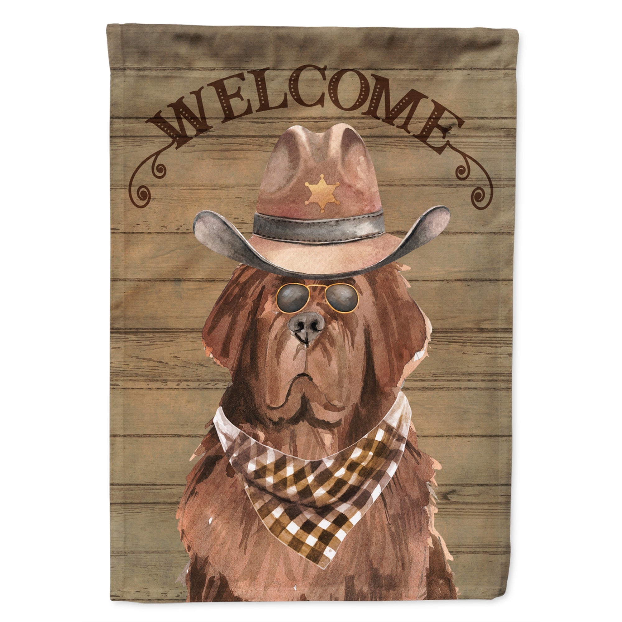 Newfoundland Country Dog Flag Garden Size