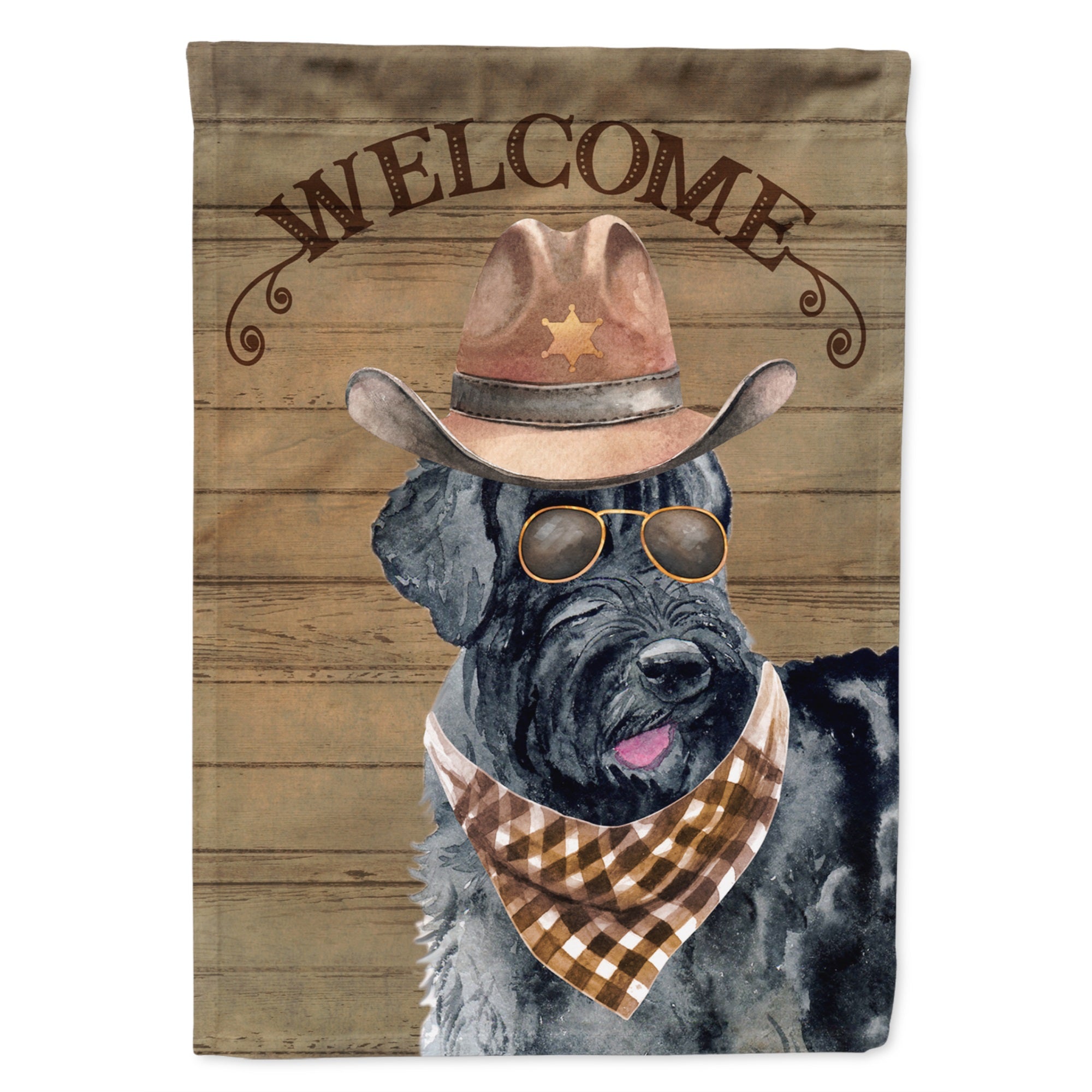 Giant Schnauzer Country Dog Flag Garden Size