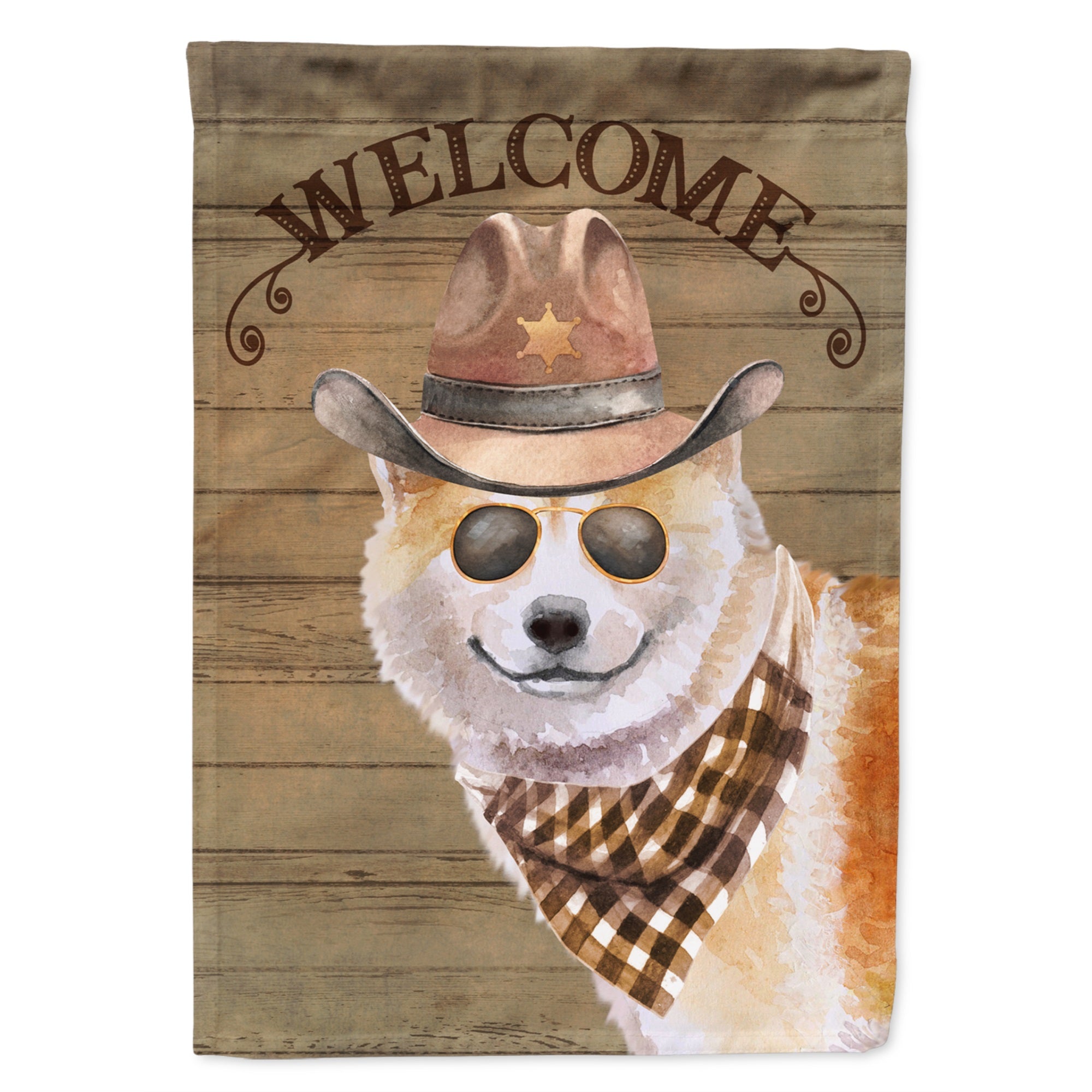 Shiba Inu Country Dog Flag Garden Size