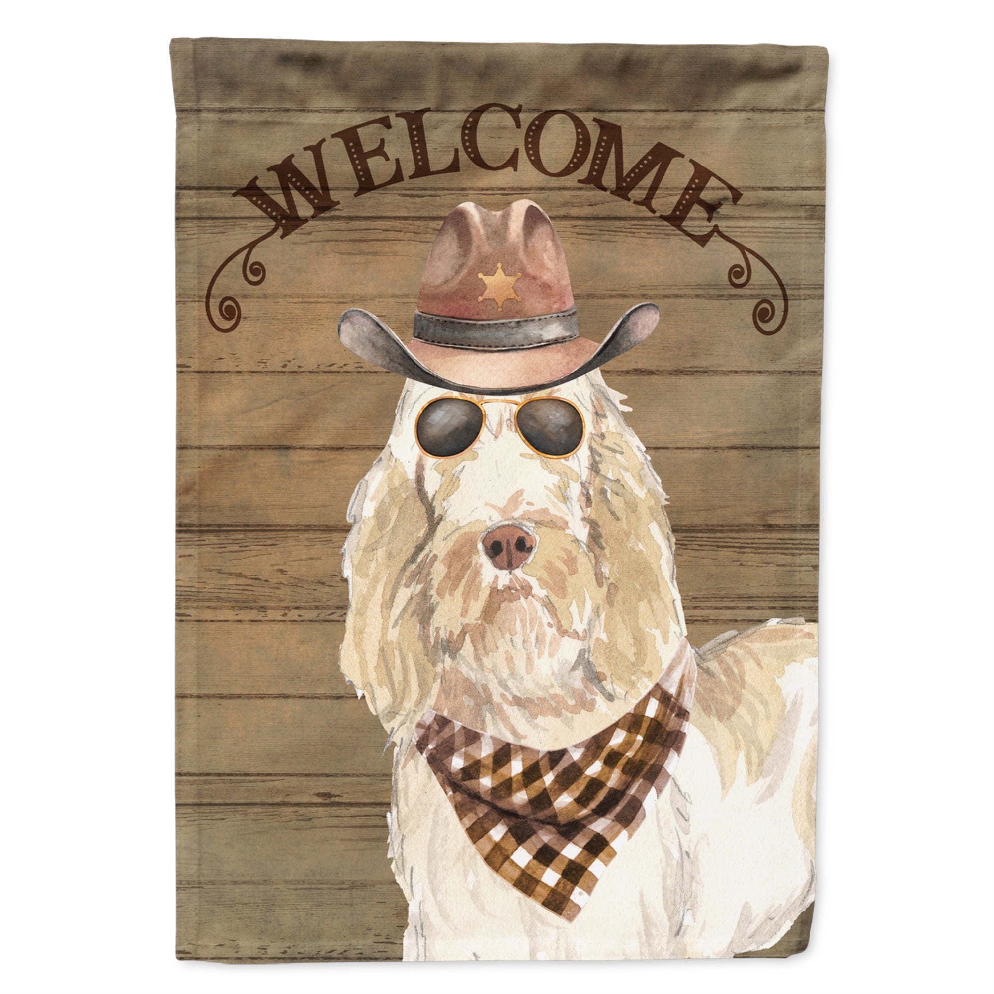 Spinone Italiano Country Dog Flag Garden Size