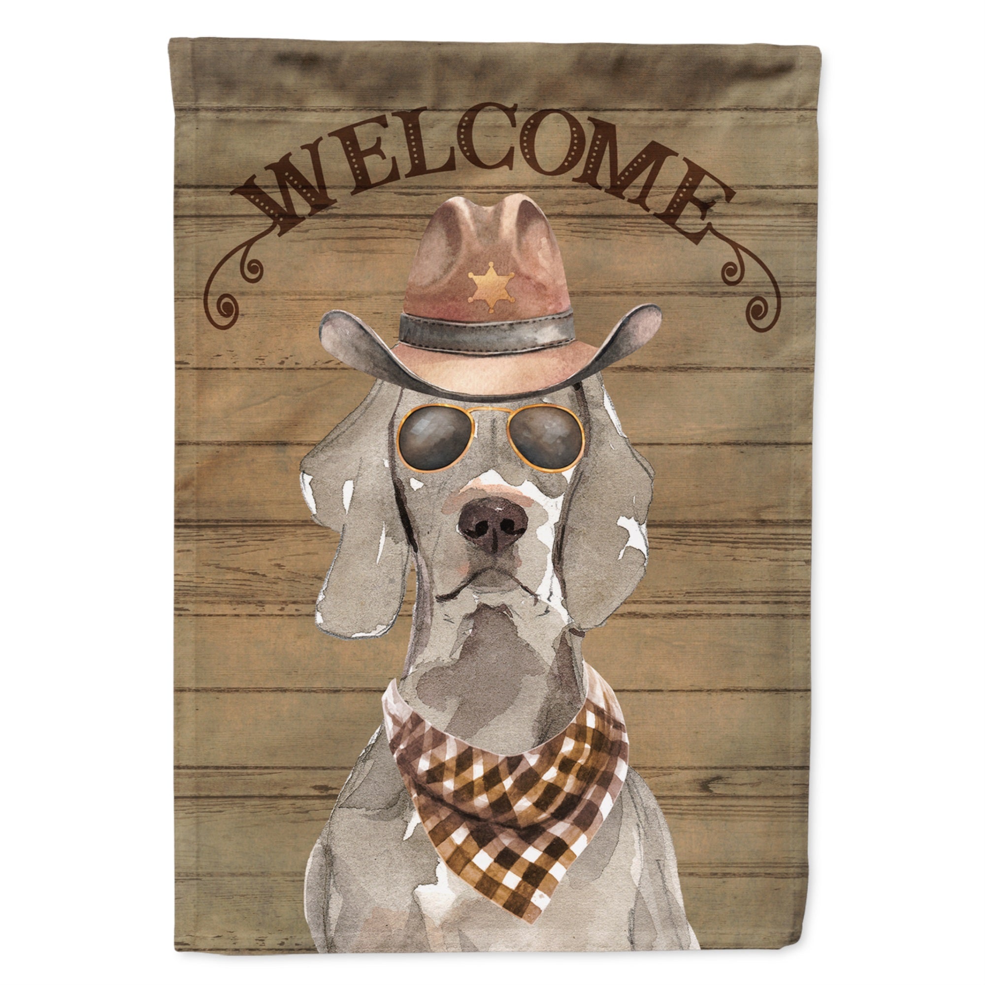 Weimaraner Country Dog Flag Garden Size