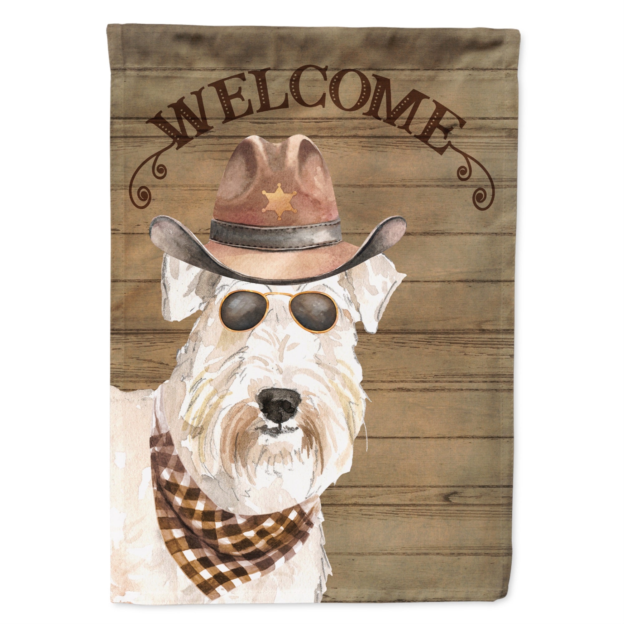 Wheaten Terrier Country Dog Flag Garden Size