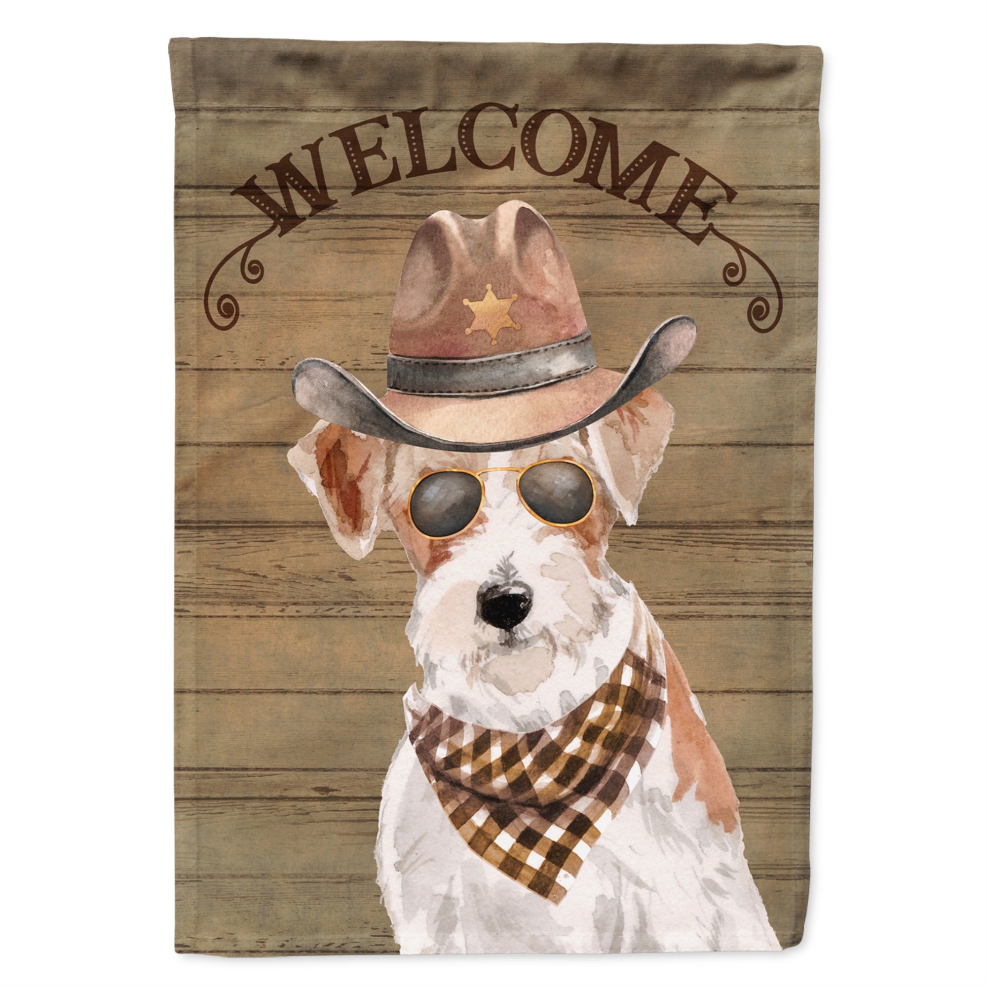 Jack Russell Terrier Country Dog Flag Garden Size