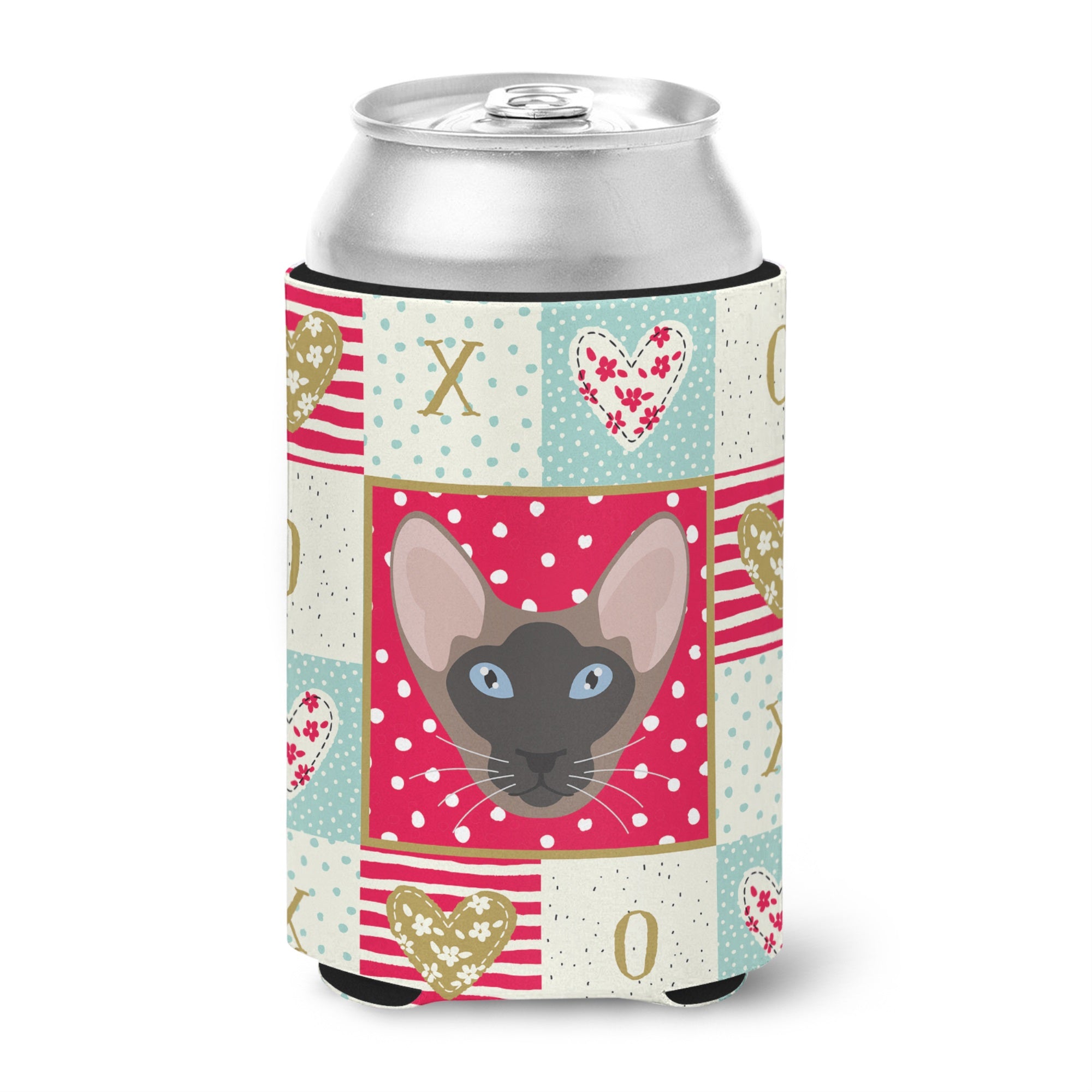 Oriental Bicolor Cat Love Can Or Bottle Hugger