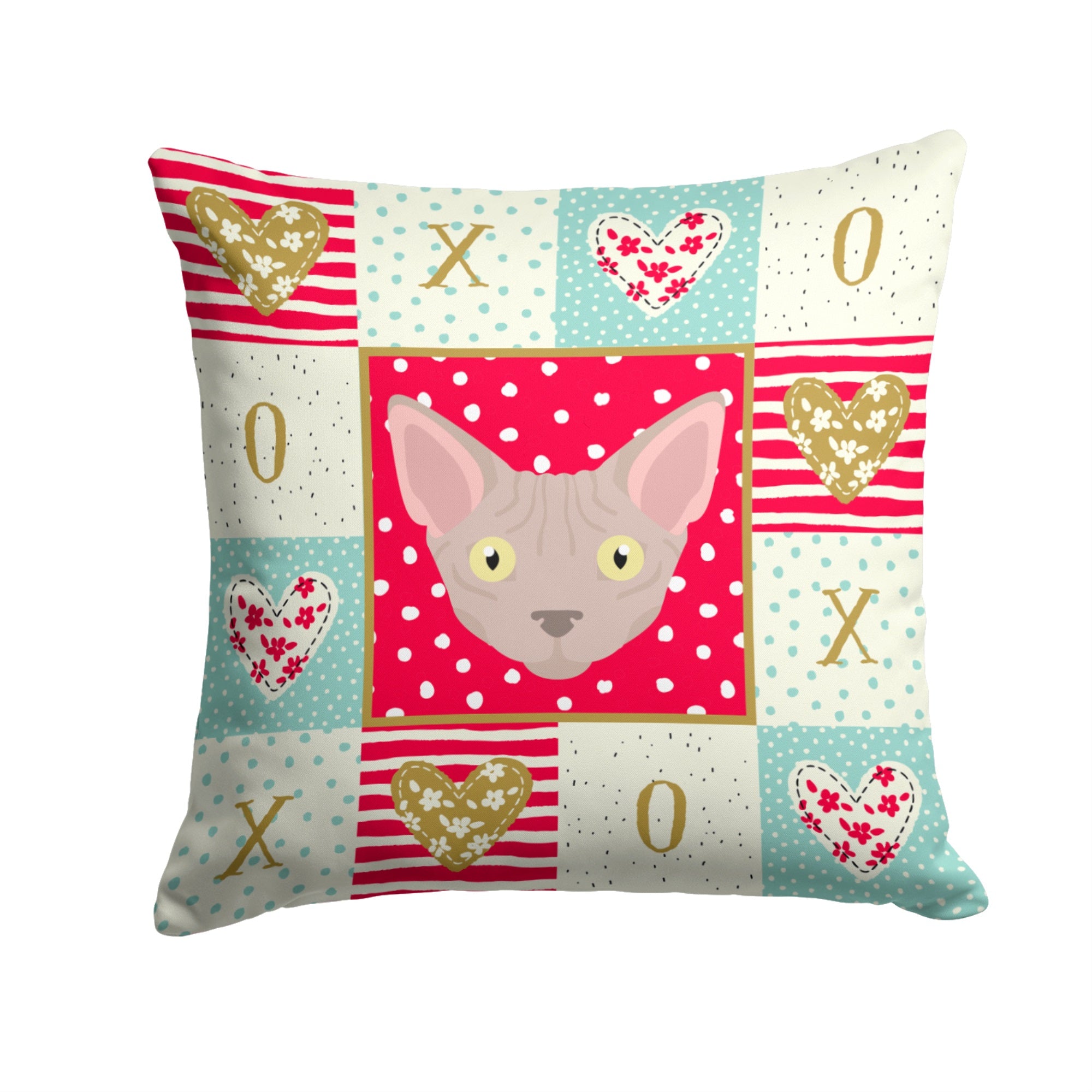 Minskin Cat Love Fabric Decorative Pillow