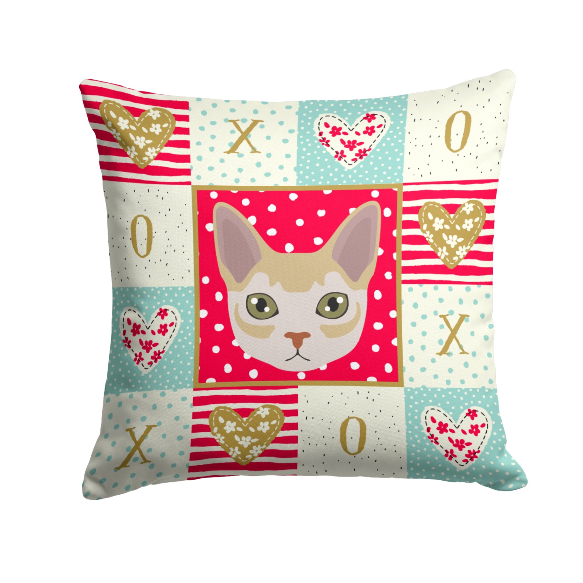 Singapura Cat Love Fabric Decorative Pillow