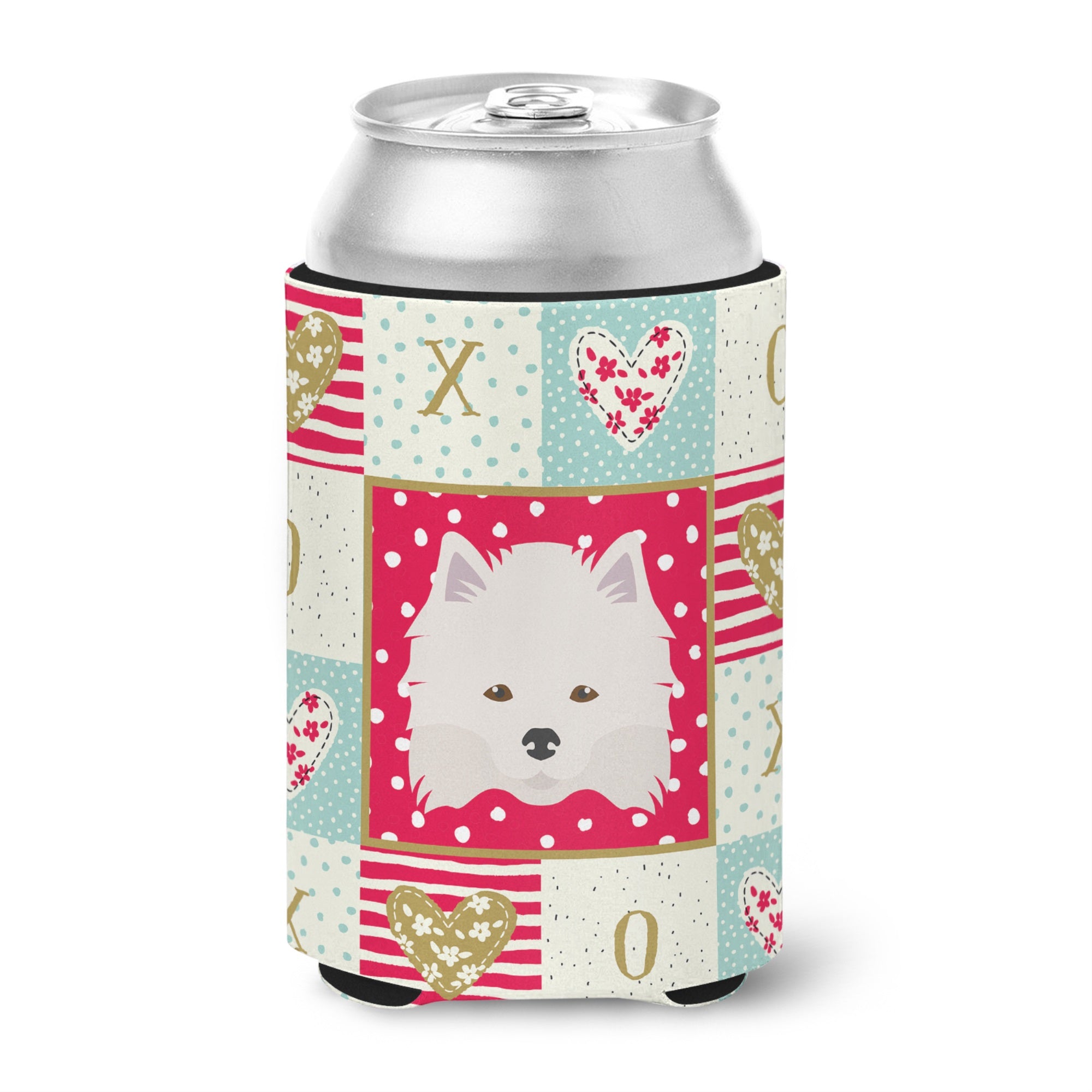 American Eskimo Love Can Or Bottle Hugger