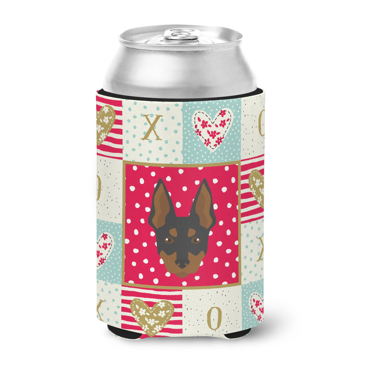 English Toy Terrier Love Can Or Bottle Hugger