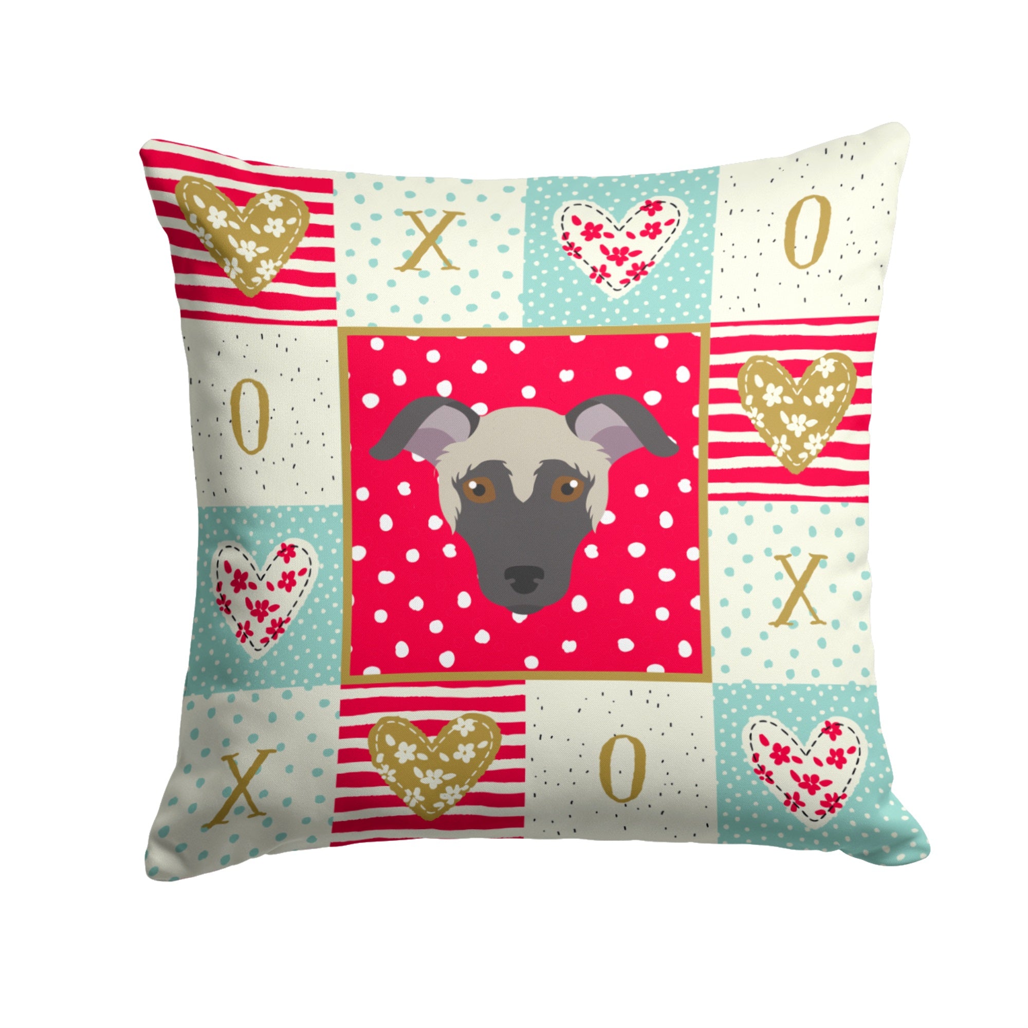 Argentine Pila Dog Love Fabric Decorative Pillow