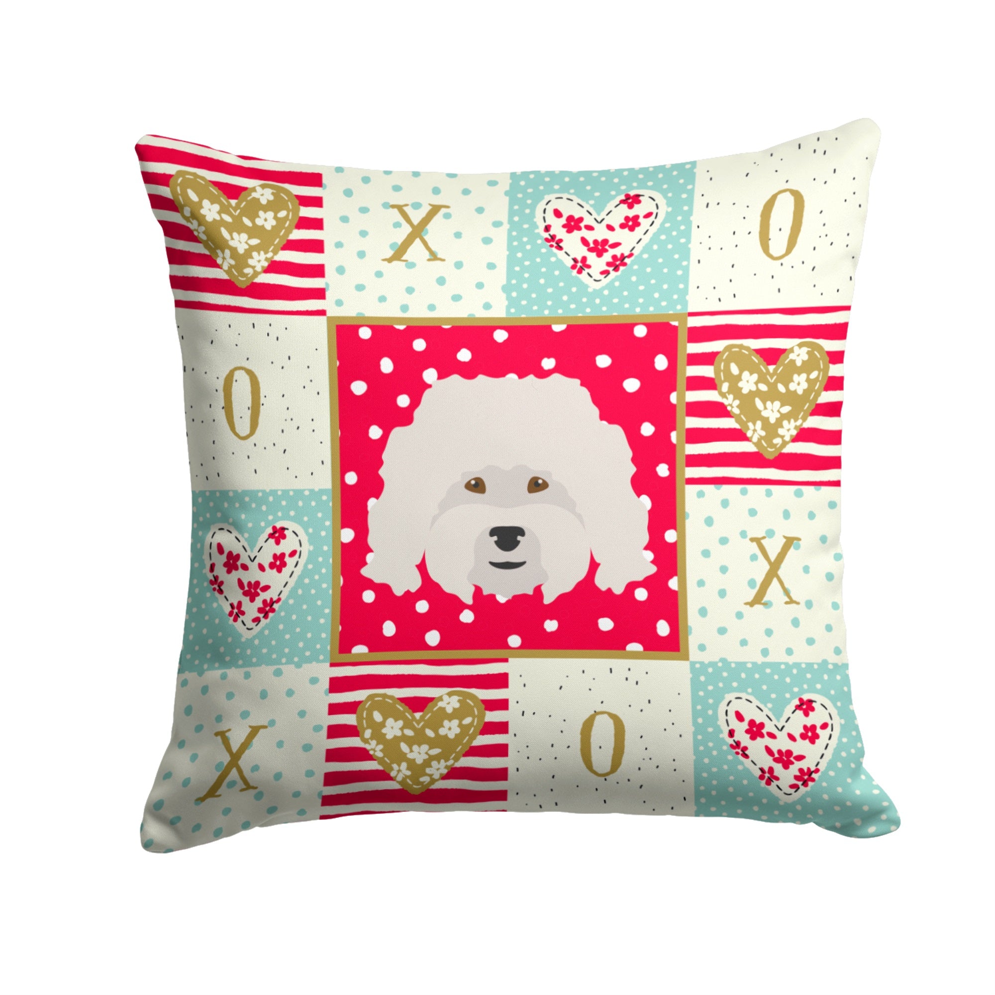 Bolognese Love Fabric Decorative Pillow