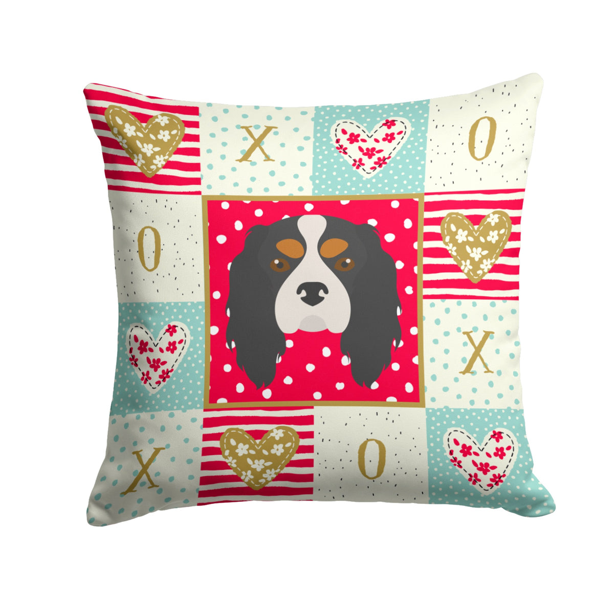Cavalier King Charles Spaniel Love Fabric Decorative Pillow