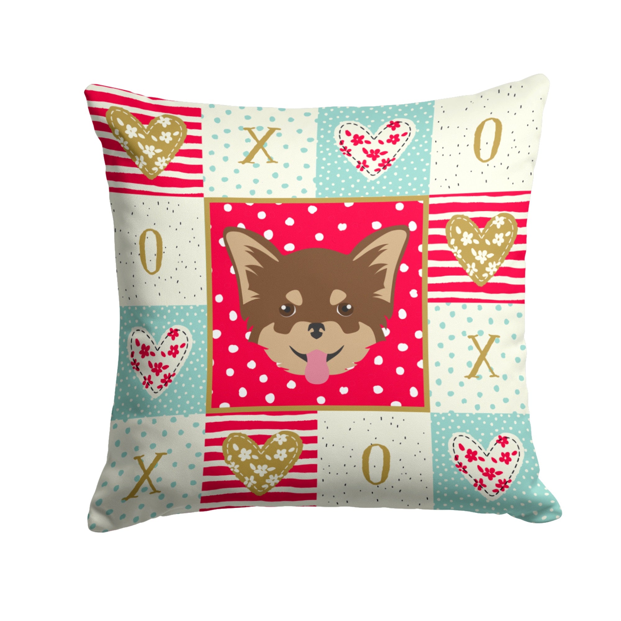 Chihuahua Love Fabric Decorative Pillow