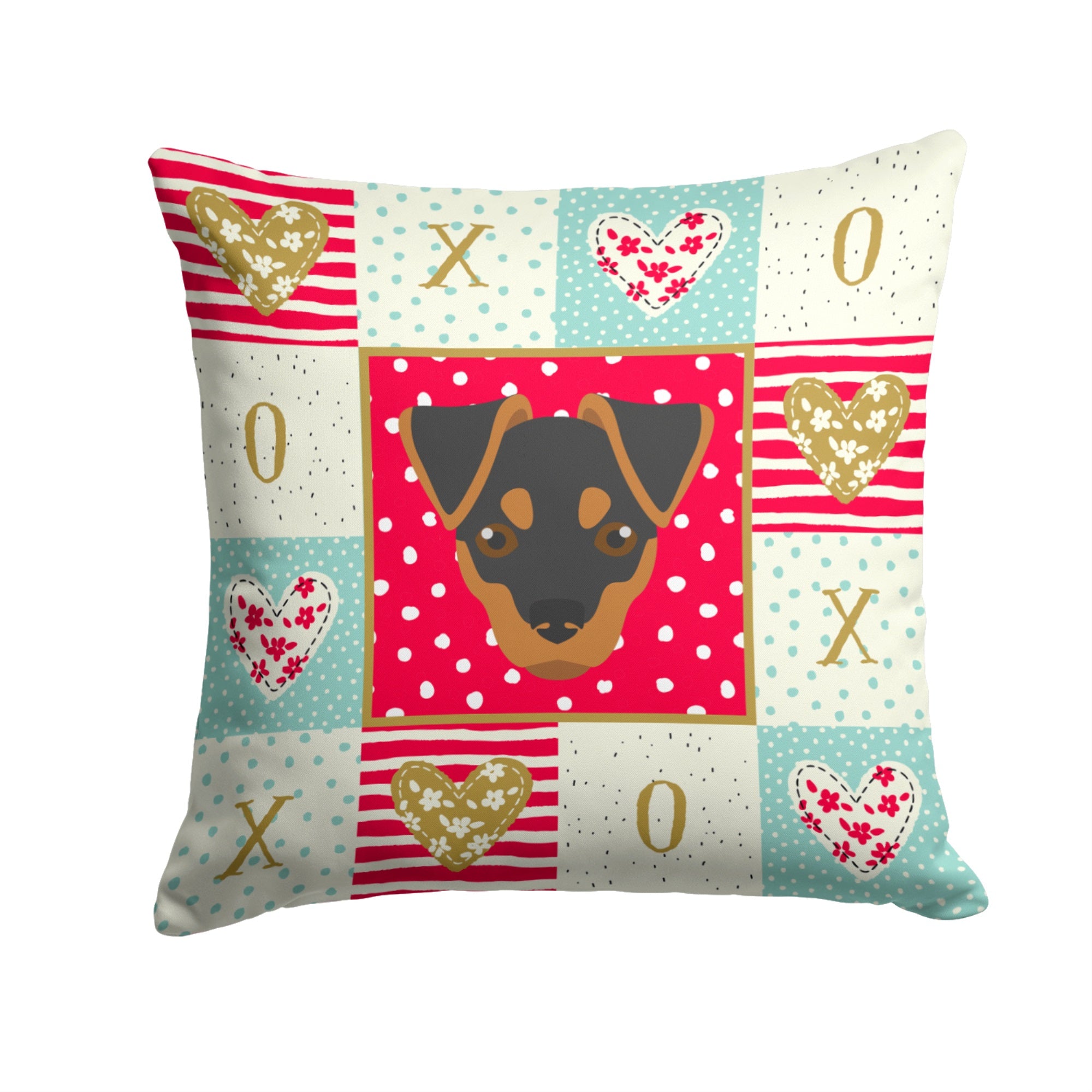 Japanese Terrier Love Fabric Decorative Pillow