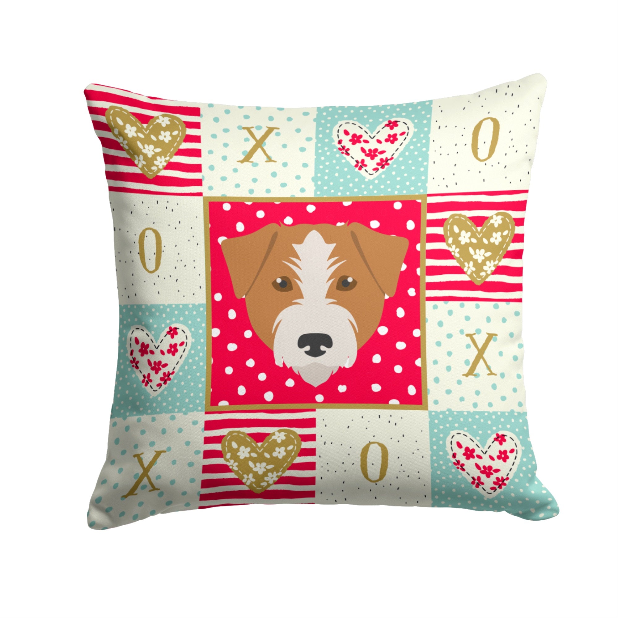 Kromfohrlander Love Fabric Decorative Pillow