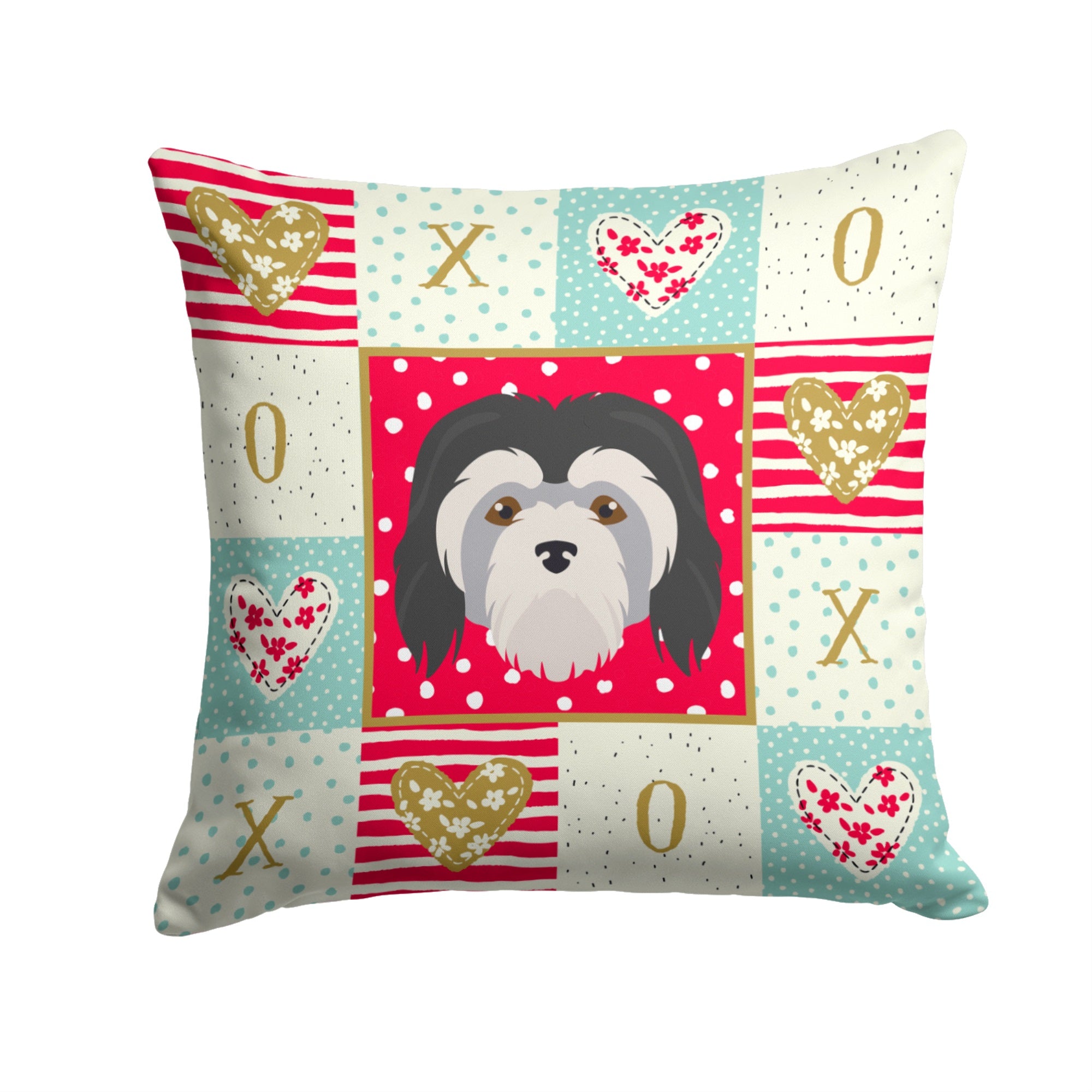 Lowchen Little Lion Dog Love Fabric Decorative Pillow