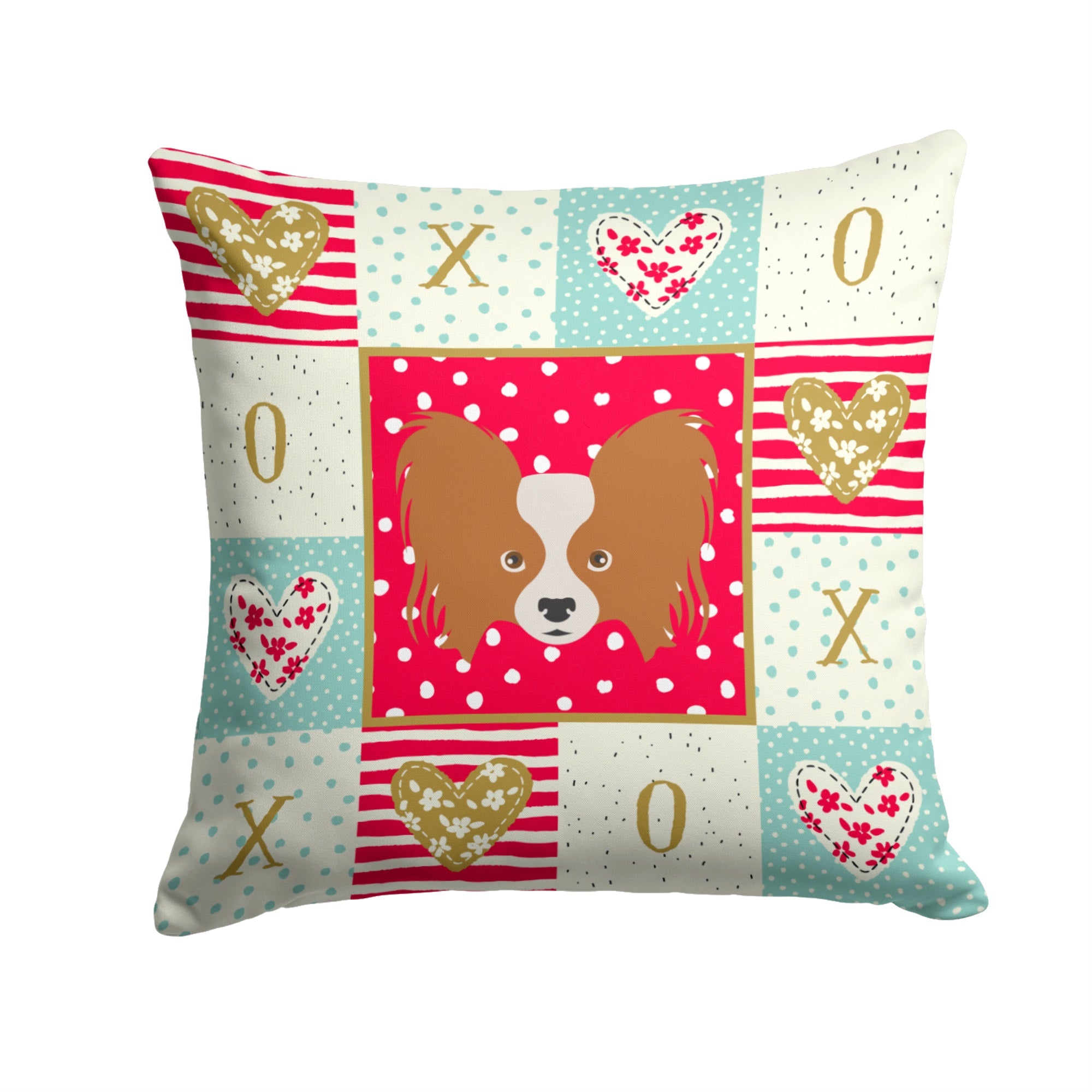 Papillon Love Fabric Decorative Pillow