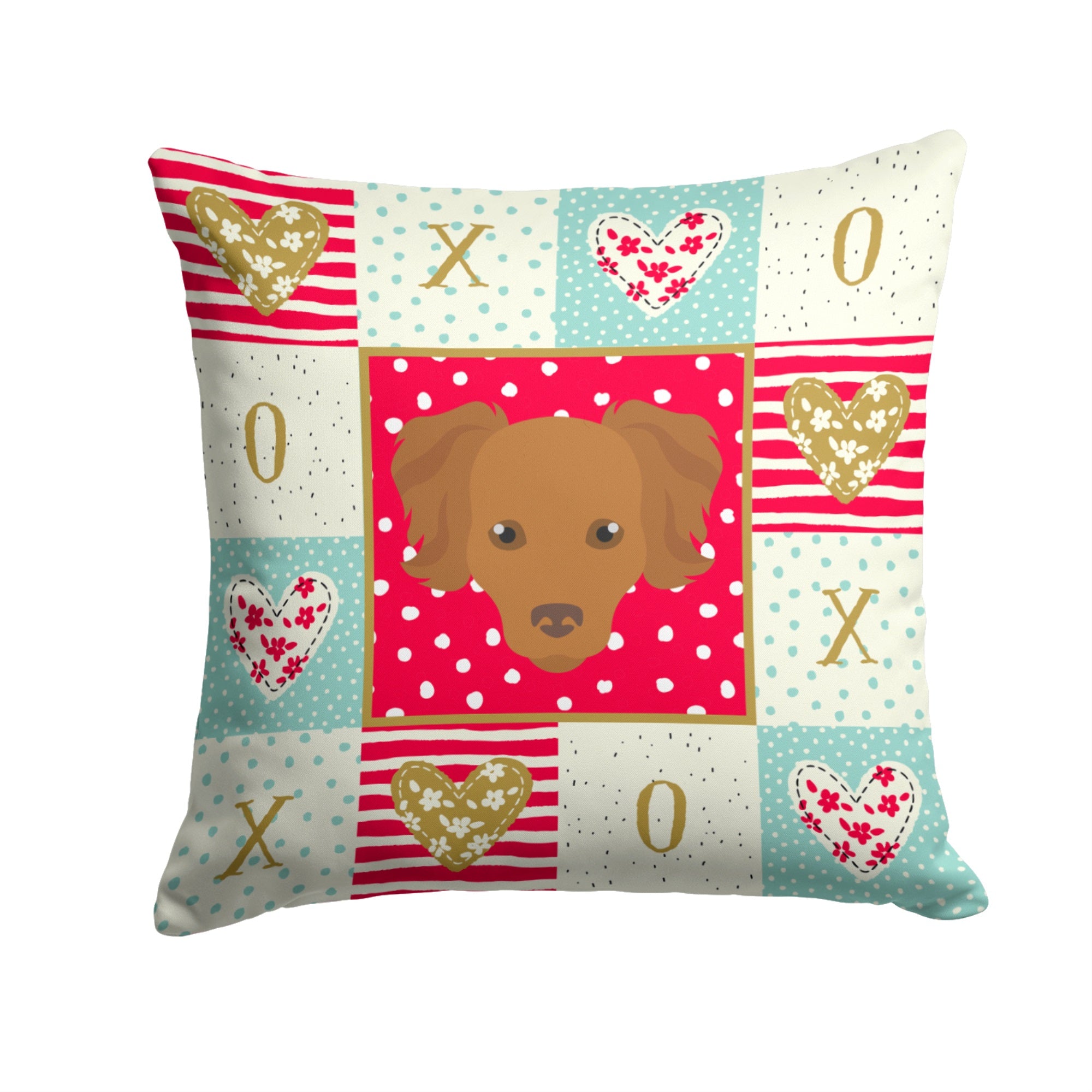 Persian Chihuahua Love Fabric Decorative Pillow