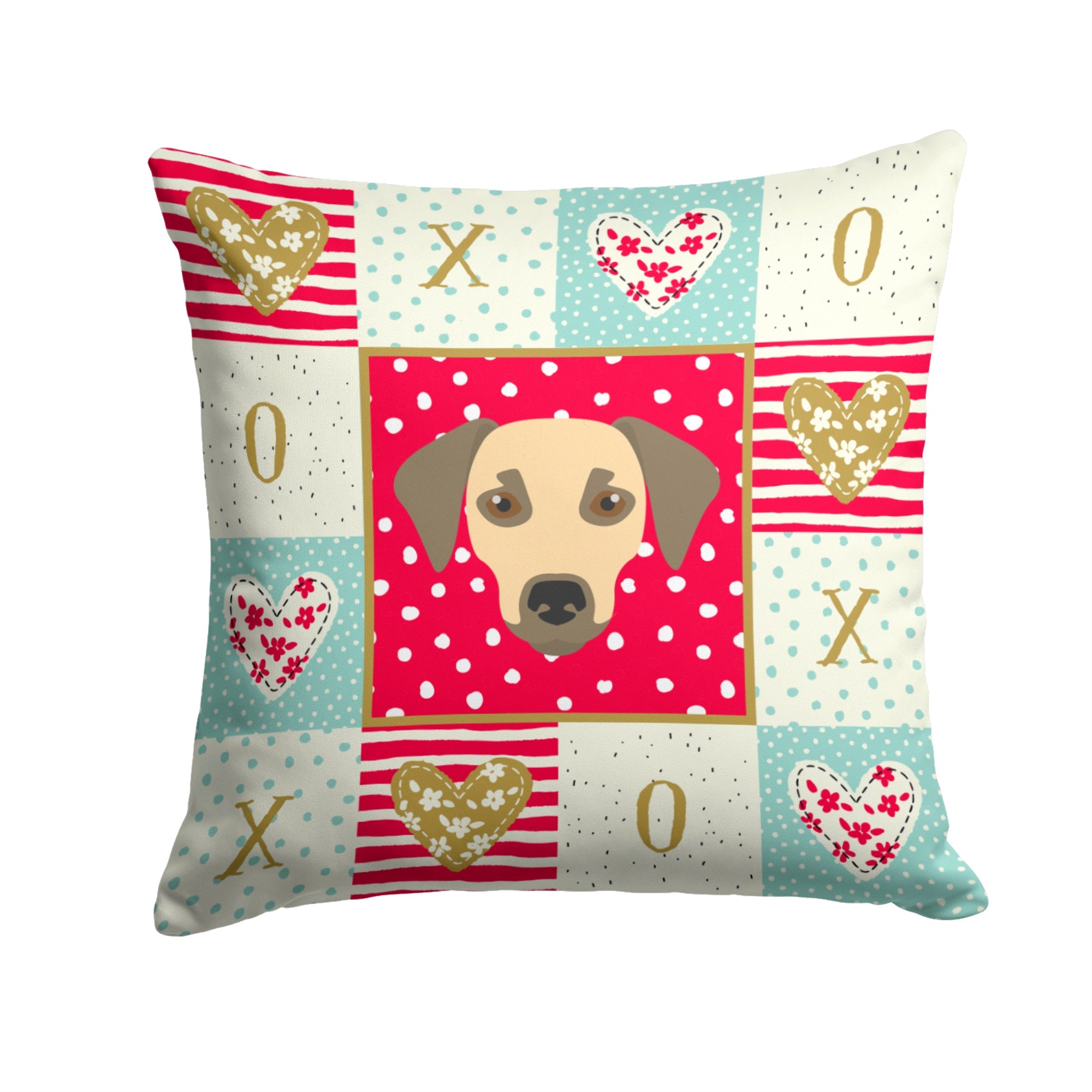 Sato Dog Love Fabric Decorative Pillow