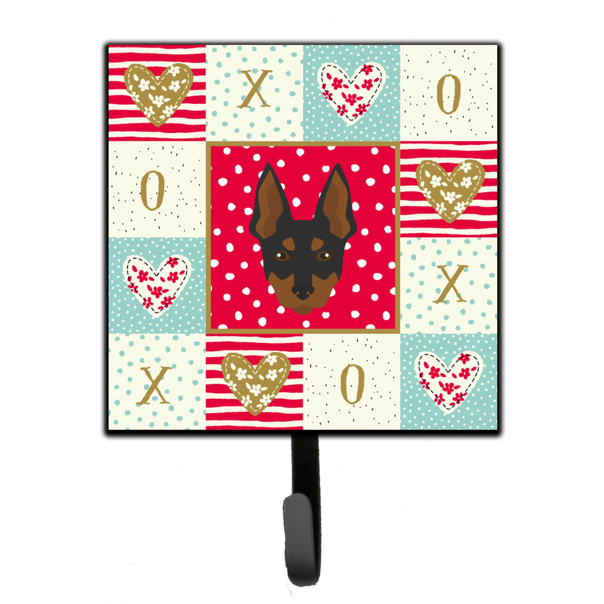 English Toy Terrier Love Leash Or Key Holder