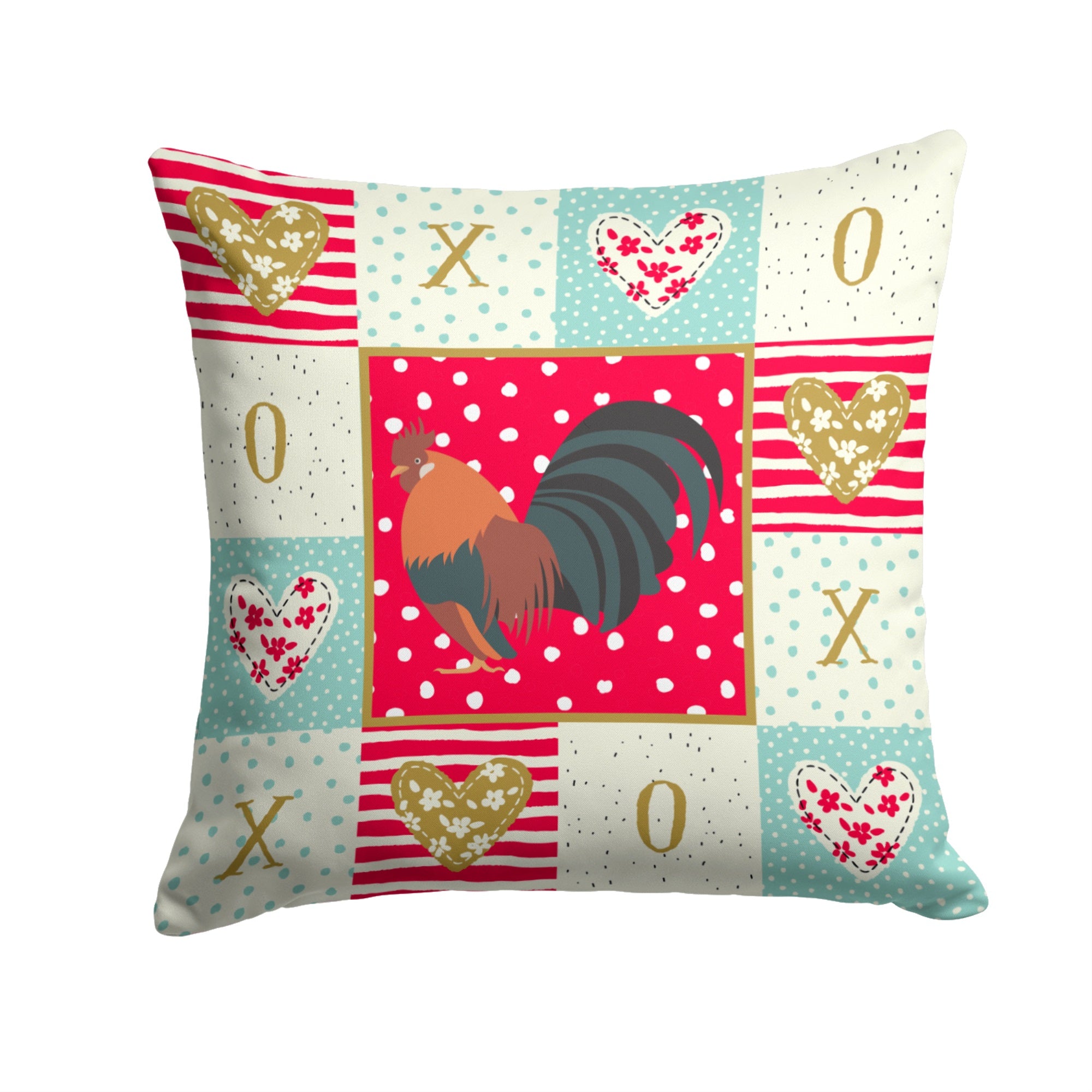 Dutch Bantam Chicken Love Fabric Decorative Pillow