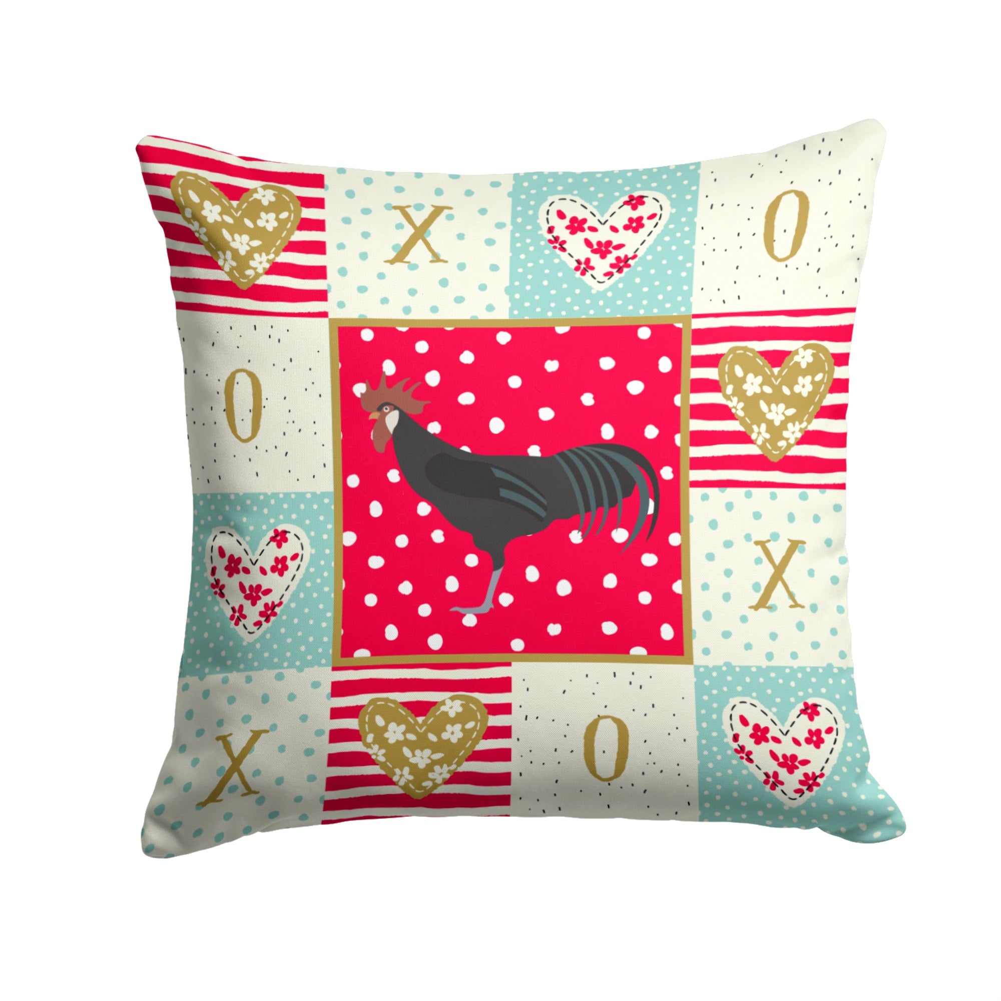 Minorca Ctalalan Chicken Love Fabric Decorative Pillow