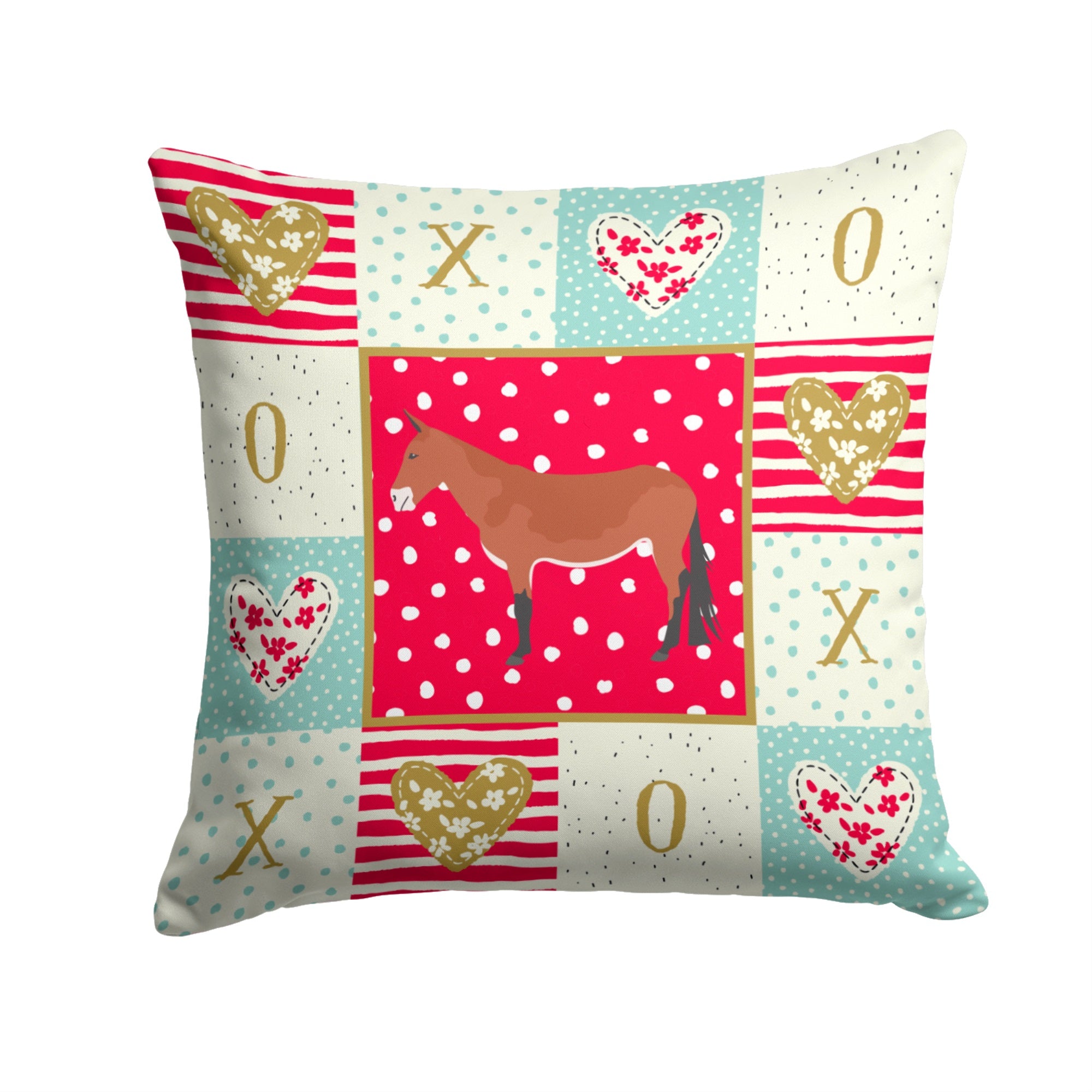 Mule Love Fabric Decorative Pillow
