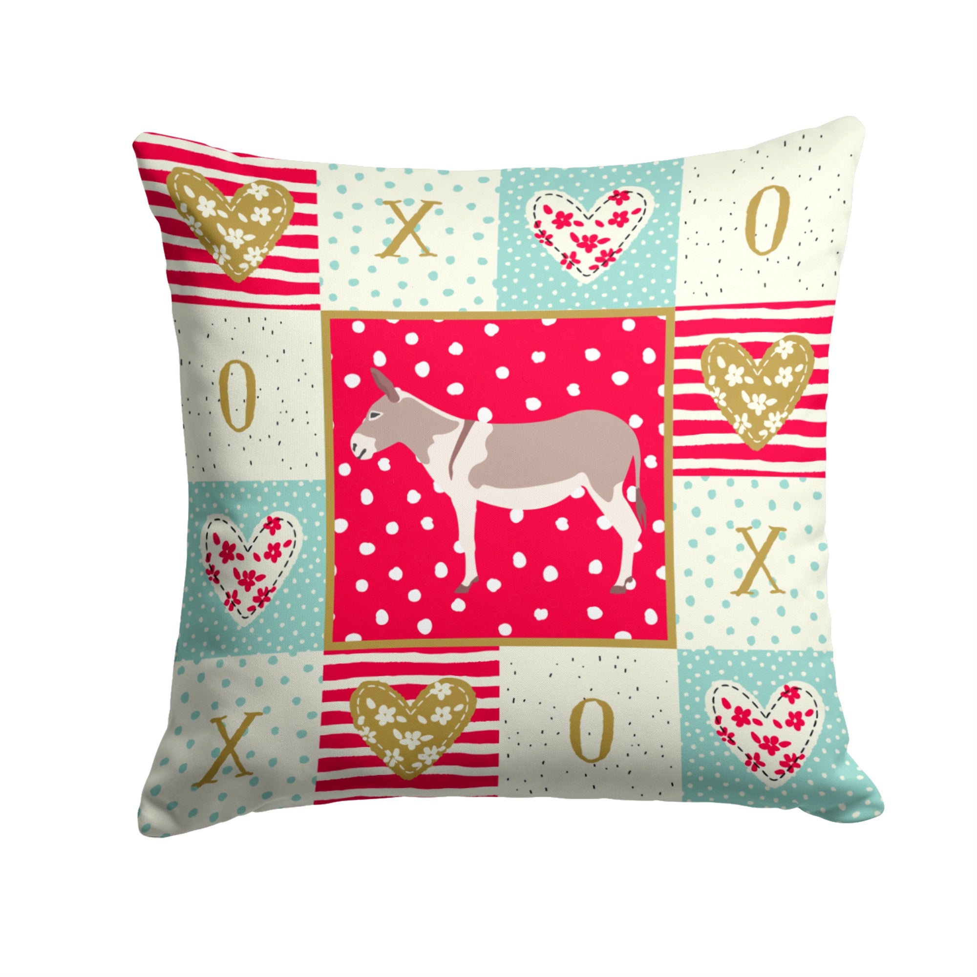 Australian Teamster Donkey Love Fabric Decorative Pillow