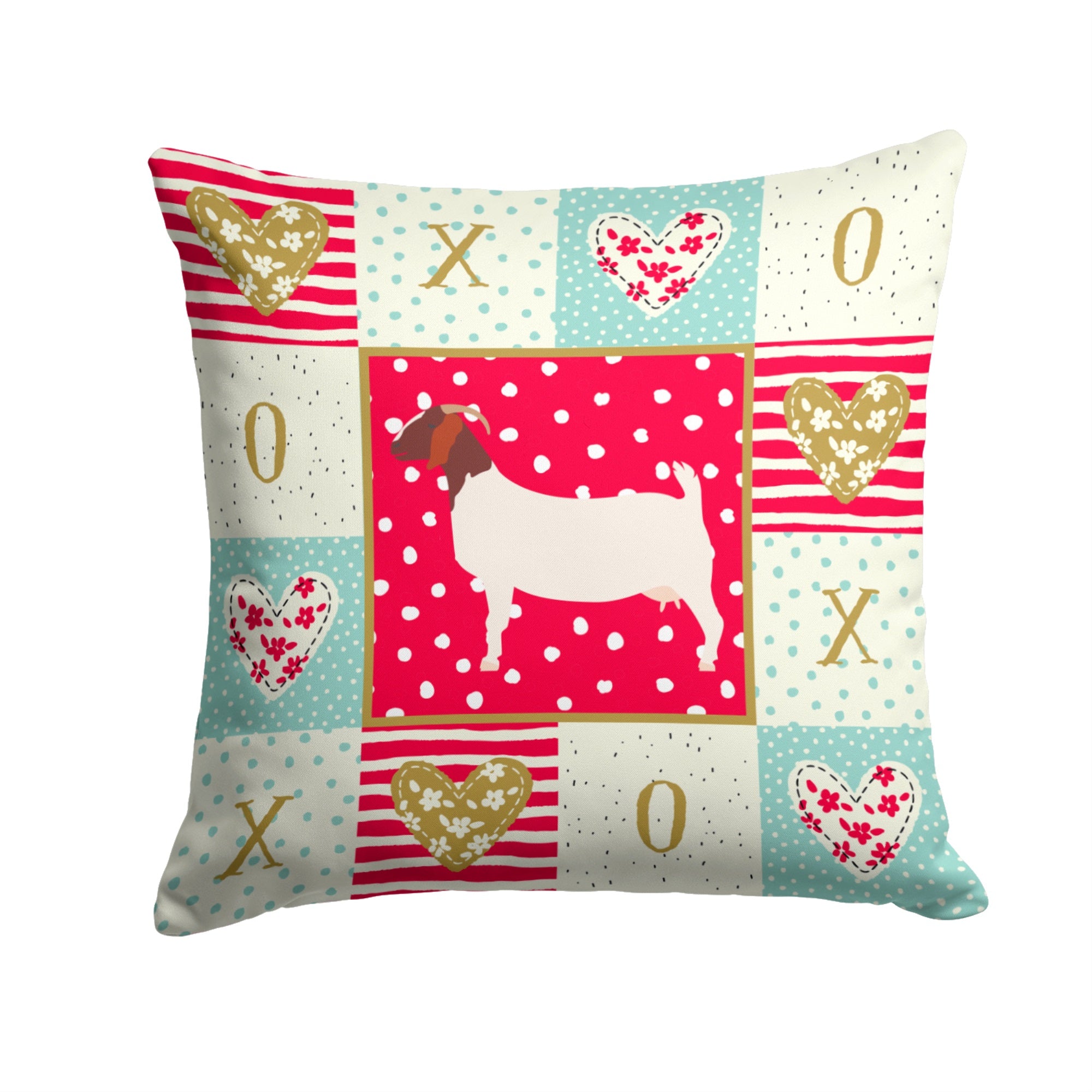 Boer Goat Love Fabric Decorative Pillow