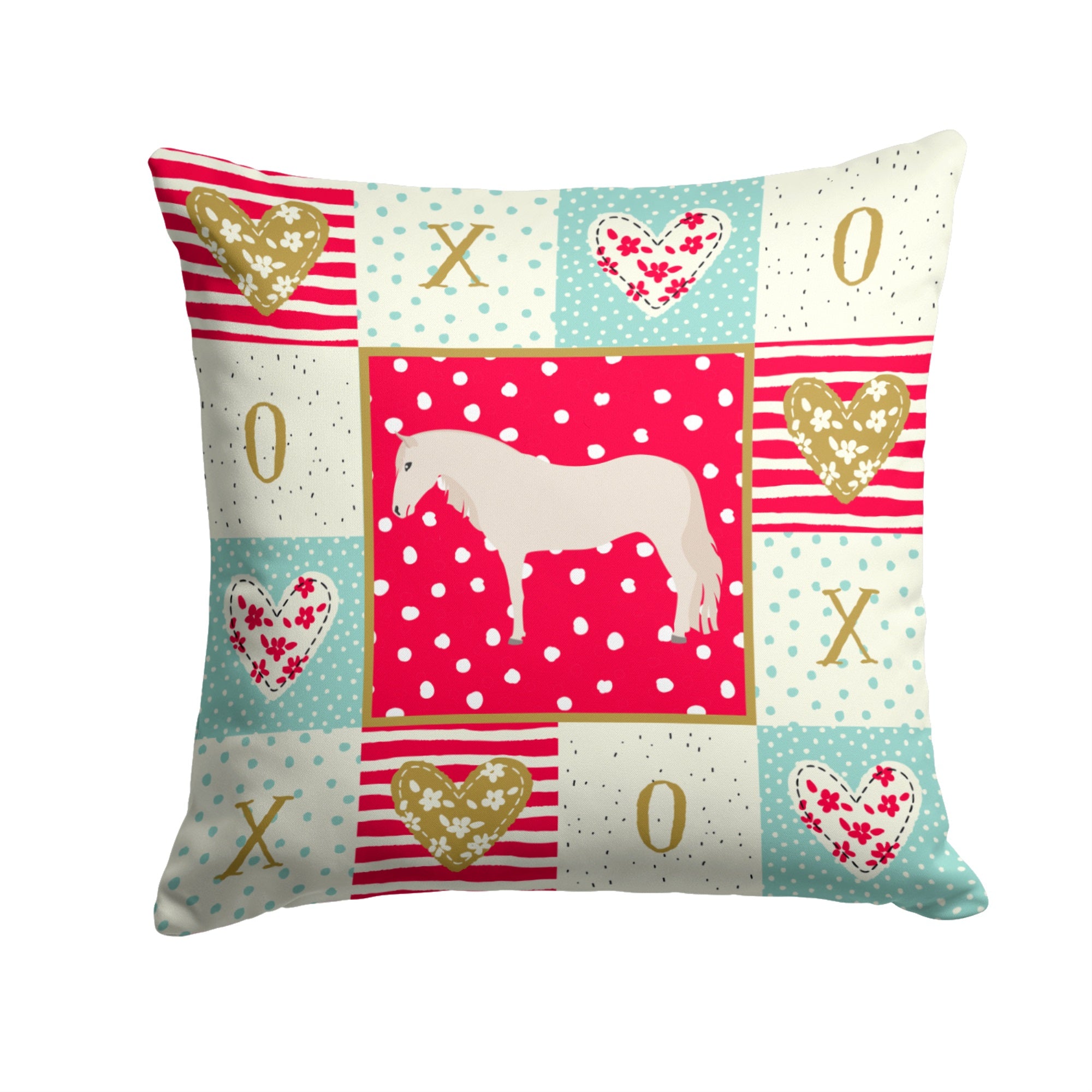 Paso Fino Horse Love Fabric Decorative Pillow