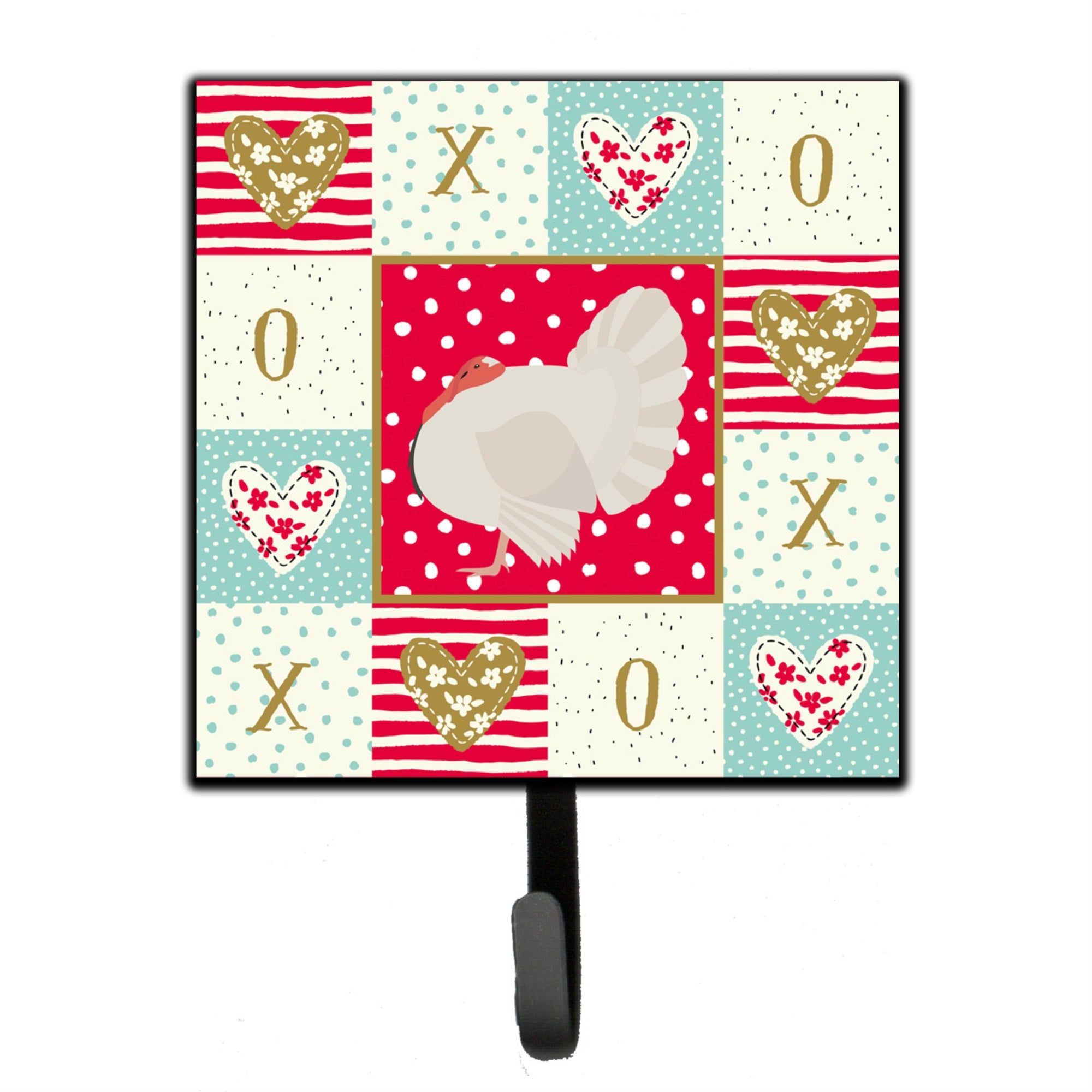 White Holland Turkey Love Leash Or Key Holder