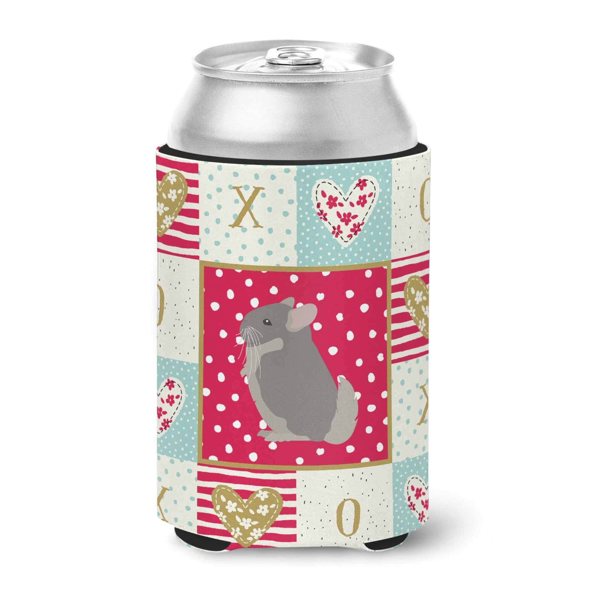 Beige Wellman Chinchilla Love Can Or Bottle Hugger