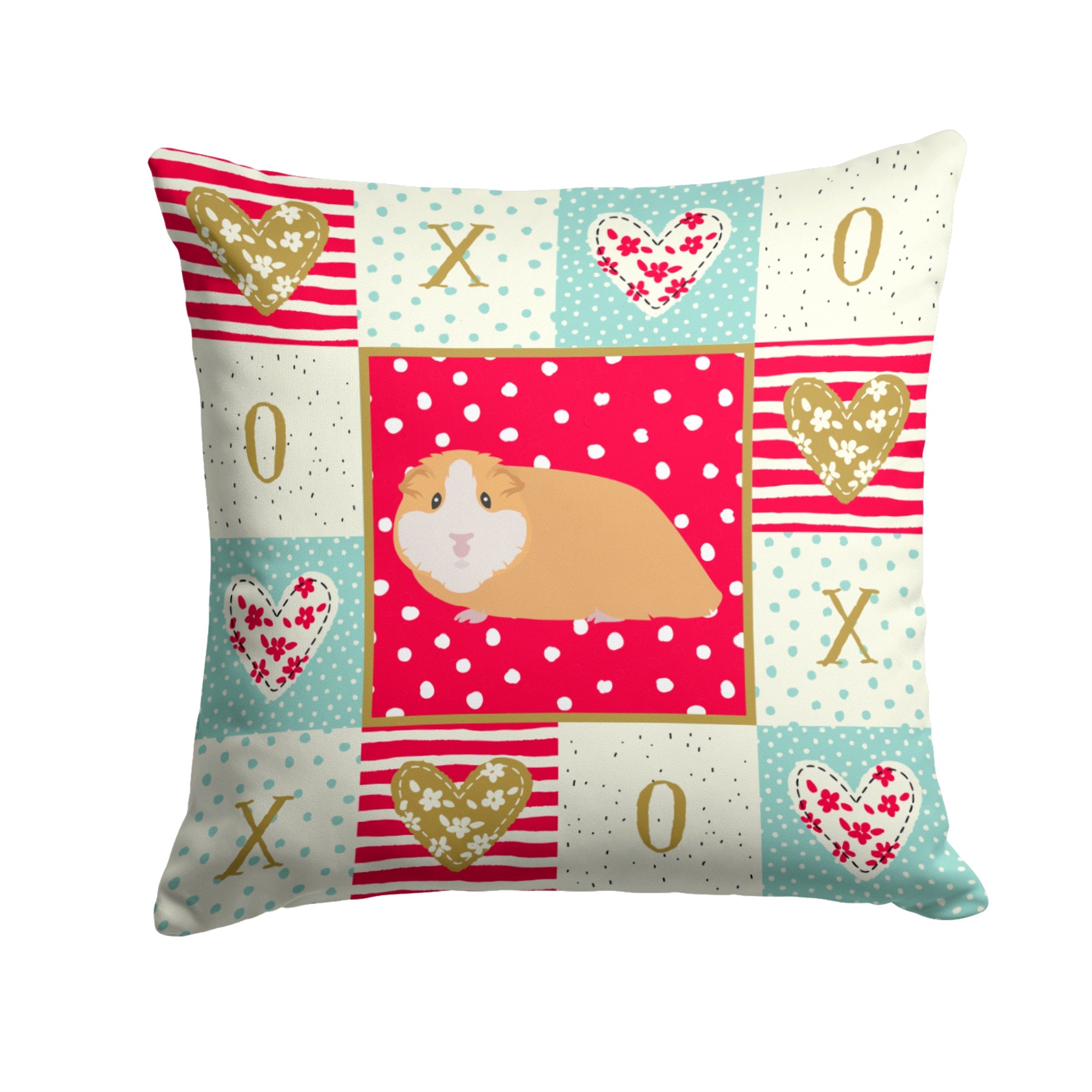 American Guinea Pig Love Fabric Decorative Pillow