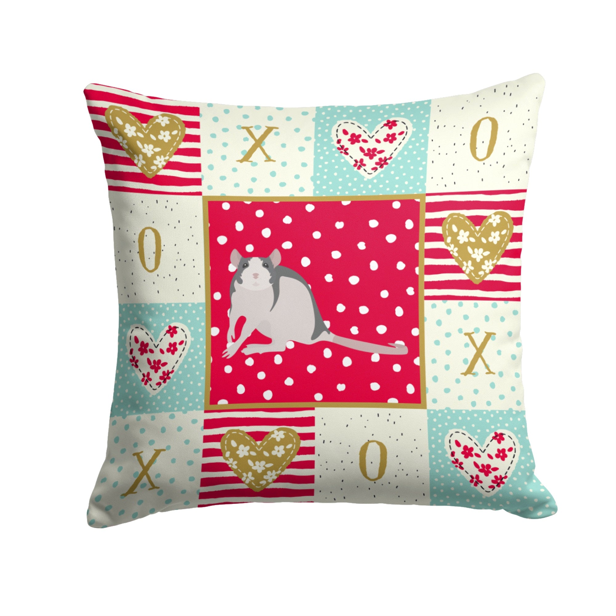 Husky Rat Love Fabric Decorative Pillow